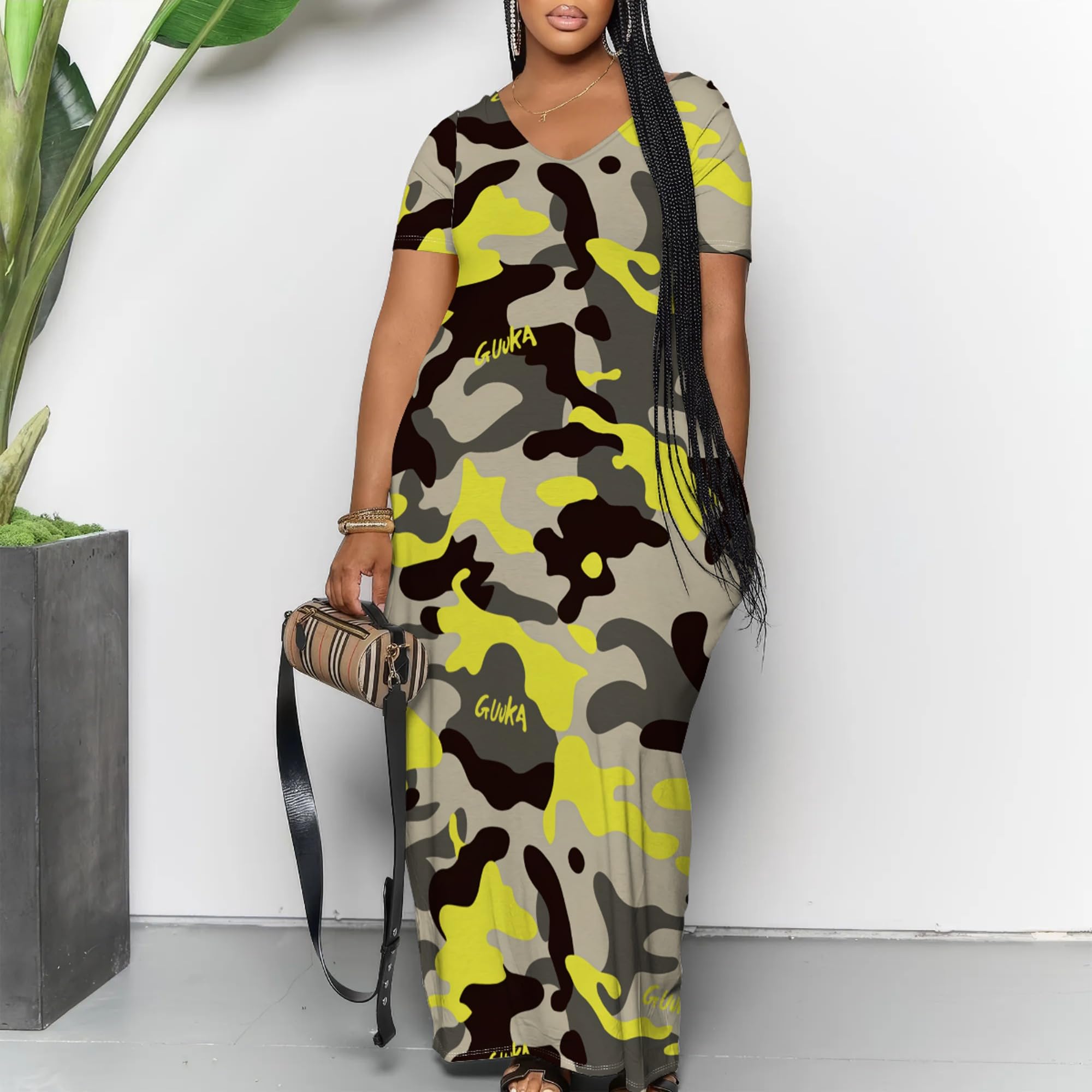 Plus Size Women's Flowy Summer Maxi Dresses - Floral Print Sundress for Beach, Vacation & Casual Wear | US Seller