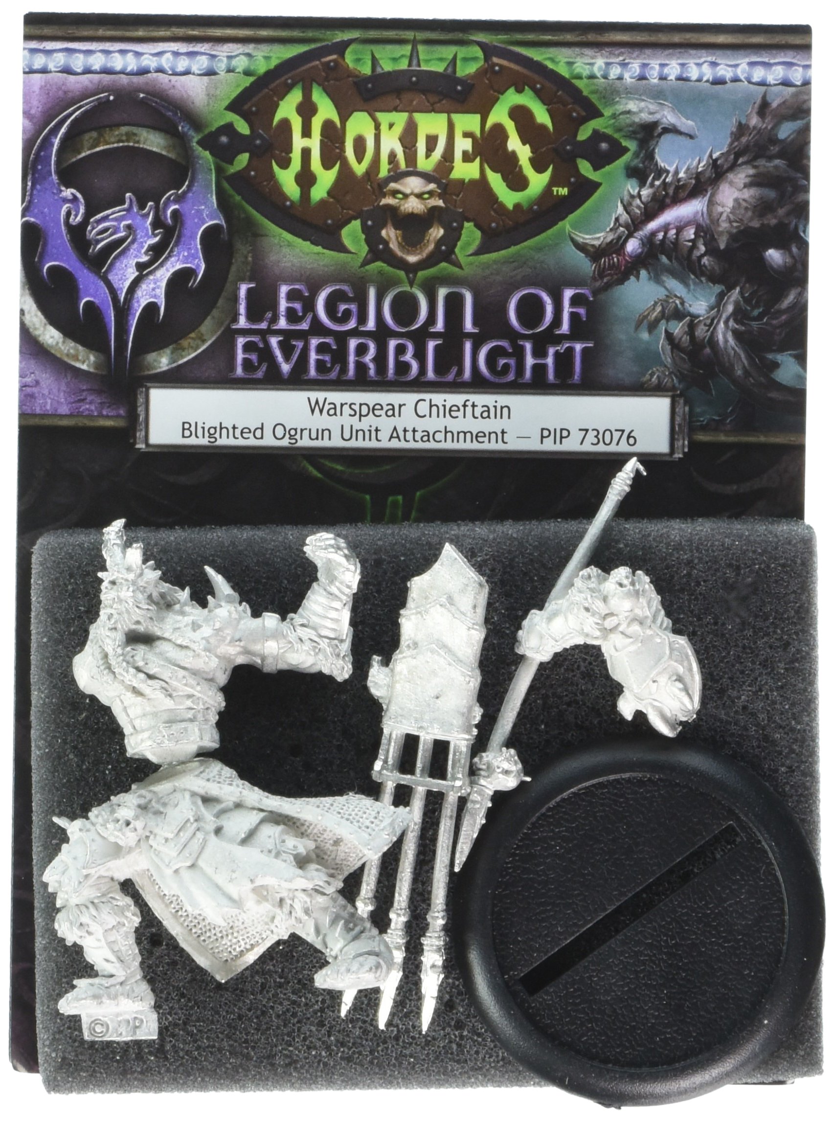 Privateer Press Hordes Legion of Everblight Warspear Chieftain Model Kit - Tabletop Miniature for Wargaming & Painting - Perfect for Fantasy Battle Scenes & Collectors
