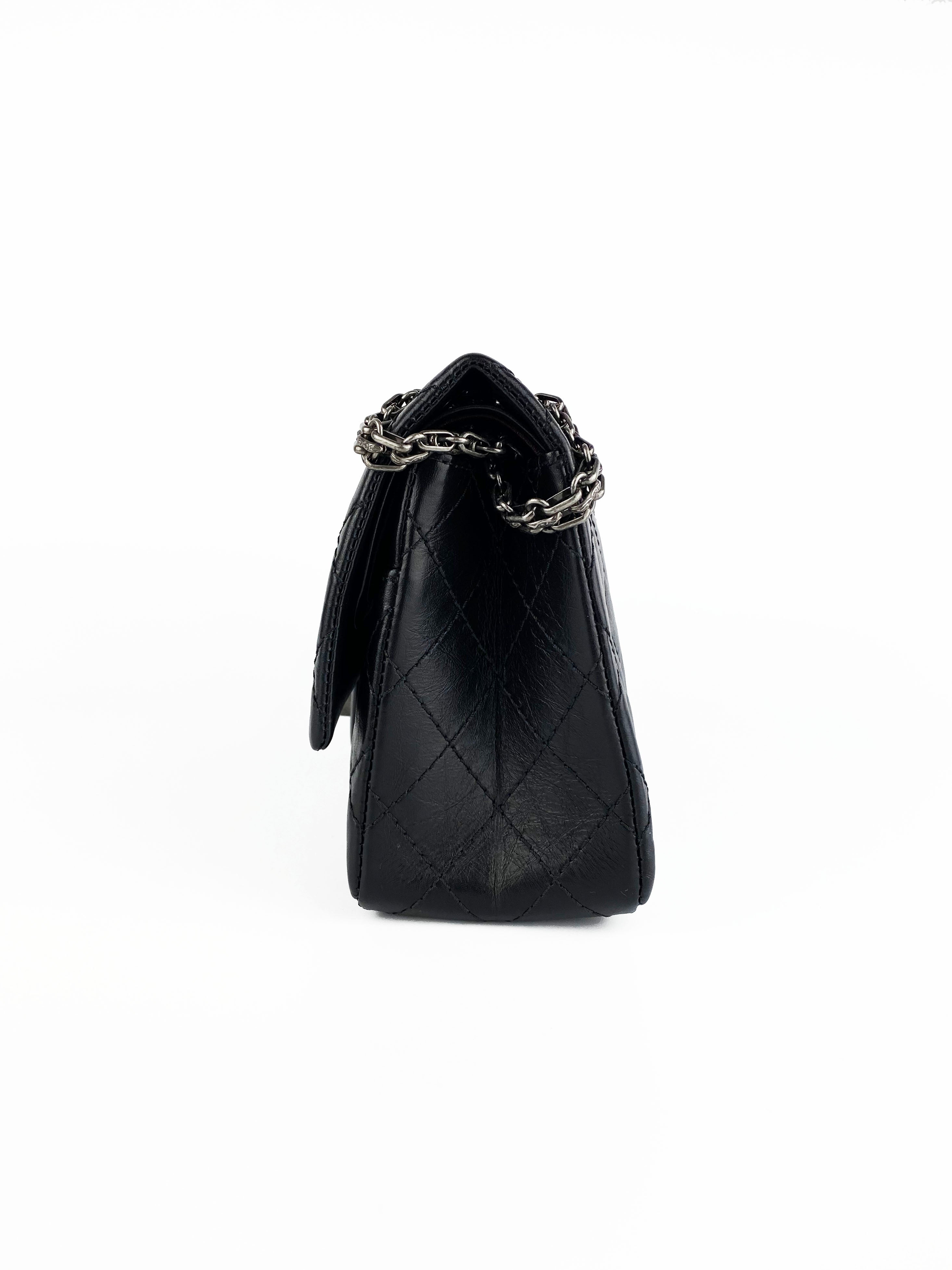 Chanel Black 2.55 Flap Bag - Classic Quilted Leather Shoulder Bag for Women | Perfect for Work, Evening Events & Luxury Fashion Accessories