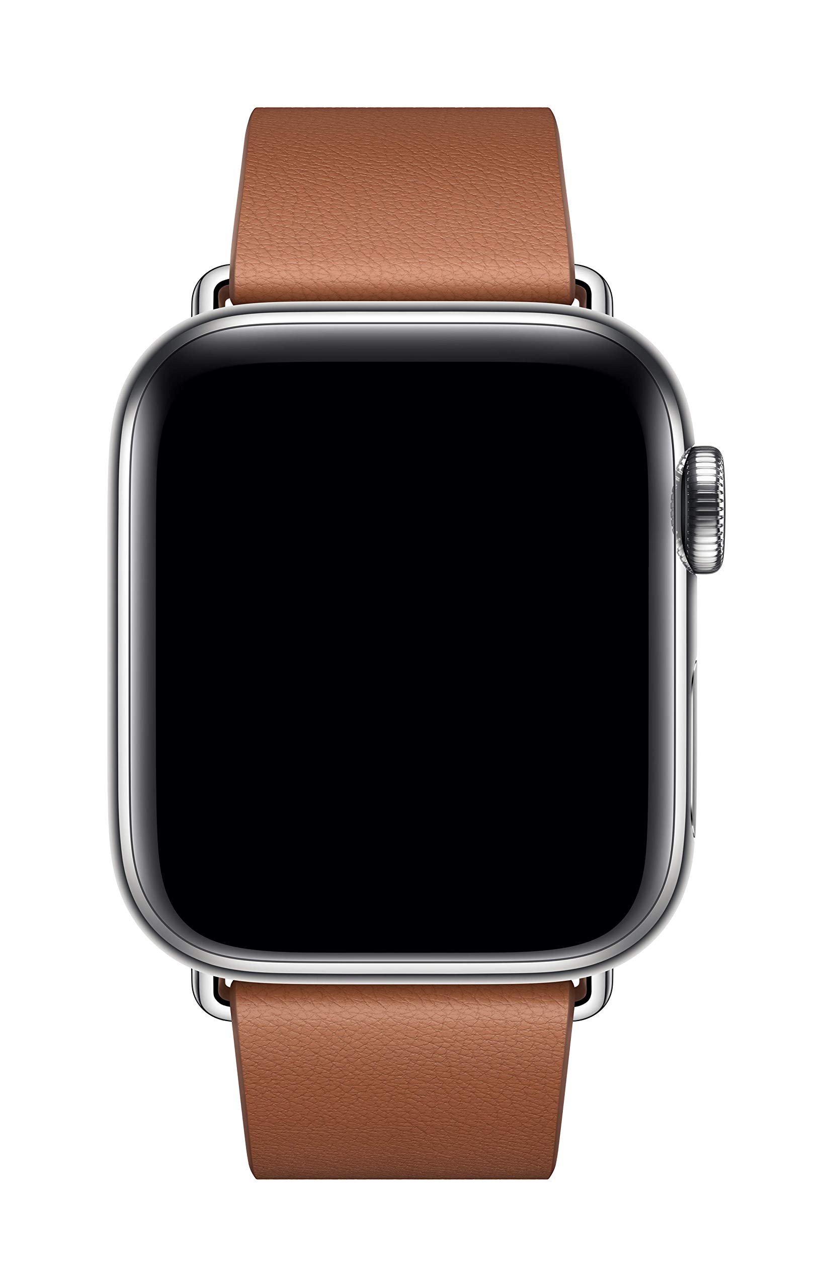 Apple Watch Band 40mm Modern Buckle - Genuine Leather Strap for Apple Watch Series 9/8/7/SE - Scarlet Red Large Size - Perfect for Workouts, Office & Everyday Wear