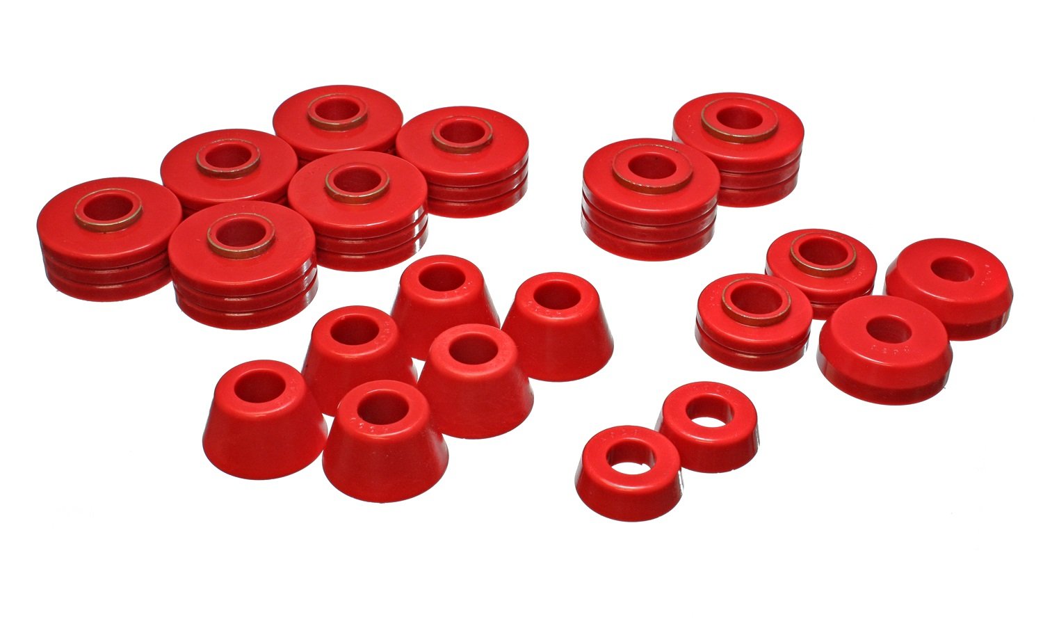 Energy Suspension 4.4102R Body Mount Set for 2021-2023 Ford Bronco - Heavy Duty Rubber Bushings for Off-Road & Daily Driving Comfort