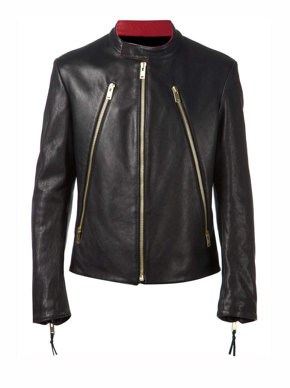 Men's Black Faux Leather Jacket - Slim Fit Vegan Leather Motorcycle Jacket for Casual Wear & Night Out | UZ Global