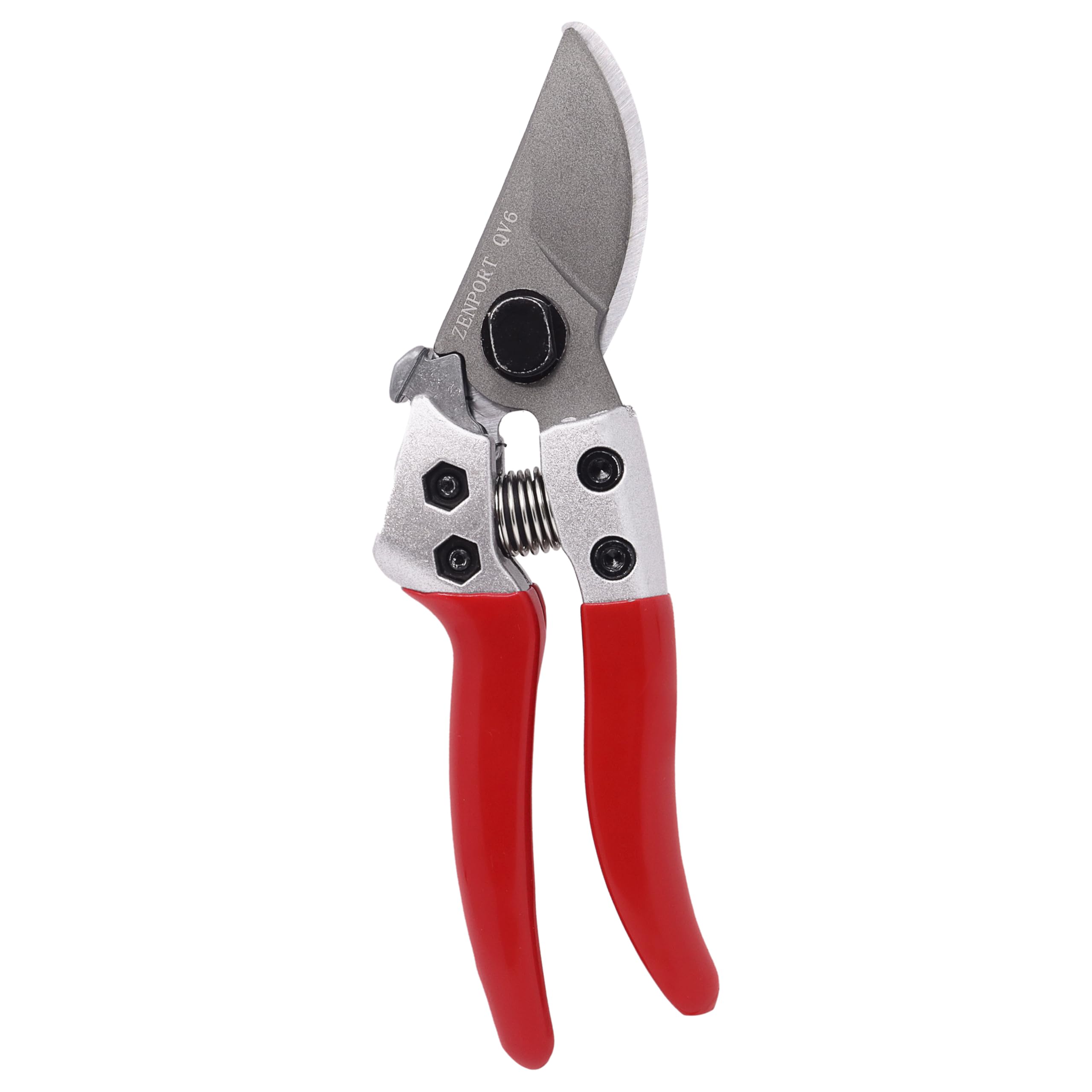 Zenport Industries QV6-3PK Professional Hand Pruner - Sharp Bypass Garden Shears for Precise Trimming (3-Pack, Red) - Ideal for Gardening, Landscaping & Plant Care