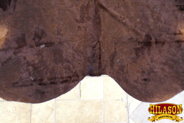 Premium 7x7 Ft Cowhide Rug - Genuine Brazilian Hair-On Leather Skin Carpet for Living Room, Bedroom & Office Decor