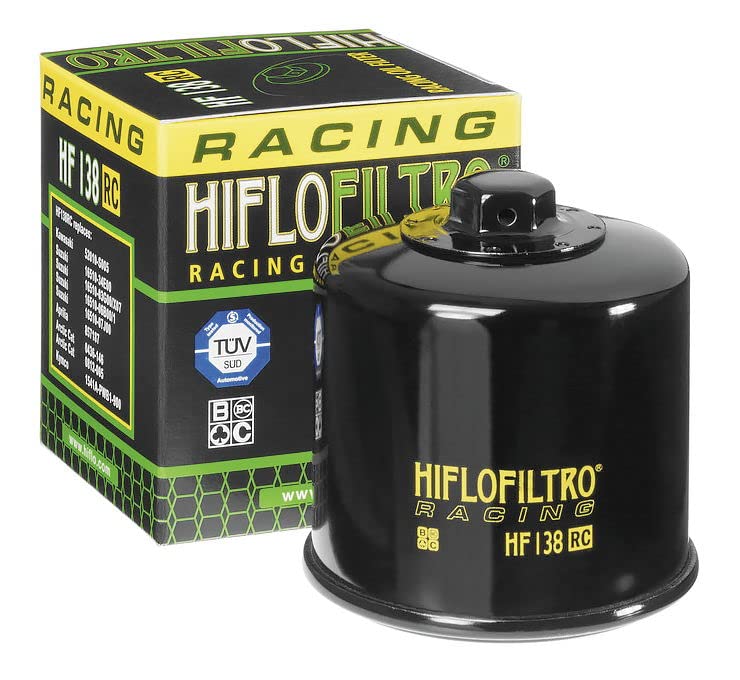 Hiflofiltro 138RC High Performance Racing Oil Filter Compatible with Suzuki LT-A500 F Quadrunner 1998-2002 - Dirt Bike & ATV Engine Protection for Off-Road Adventures