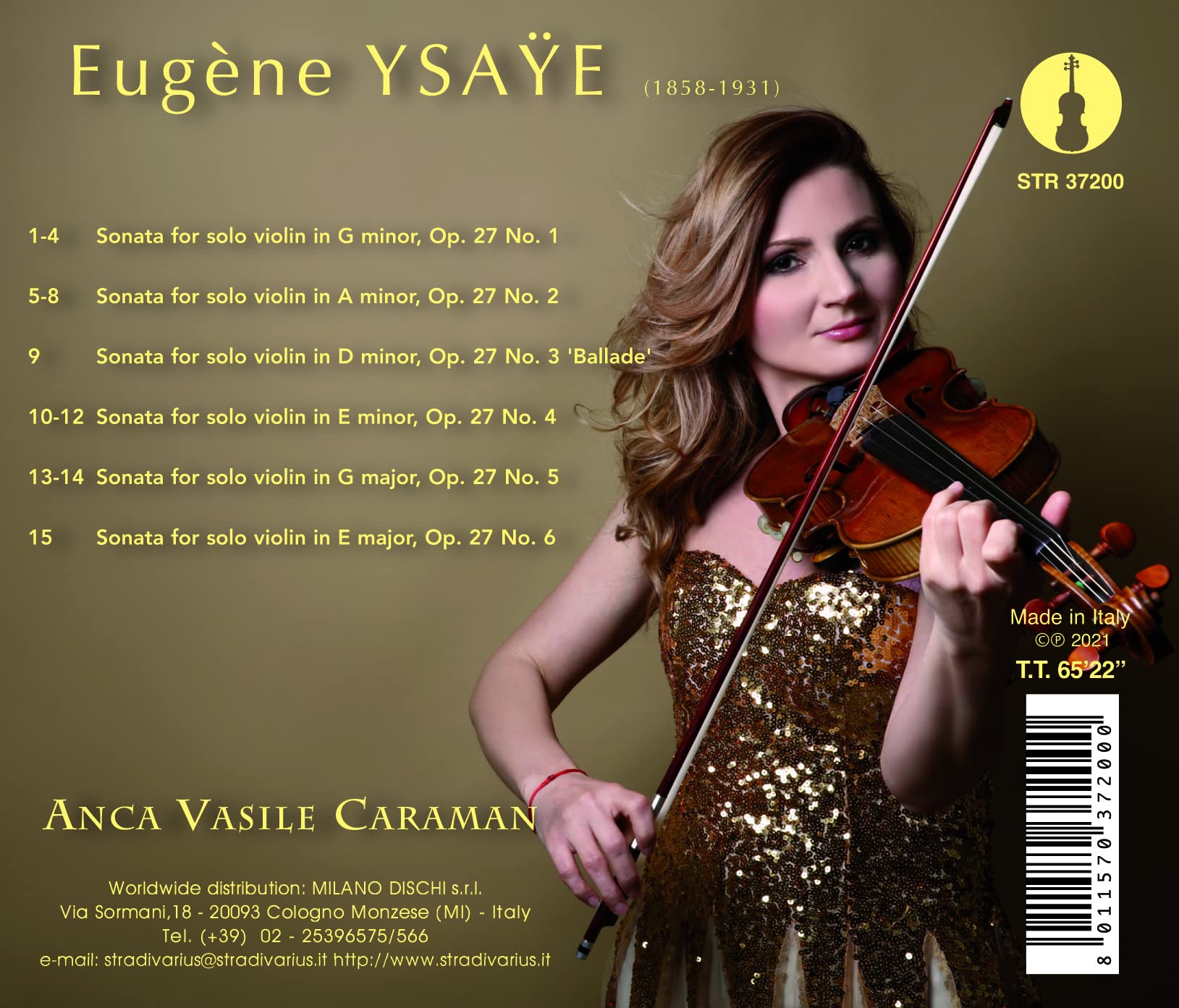 Six Sonatas for Solo Violin - Baroque Classical Music for Violinists | Perfect for Practice, Performances & Music Education