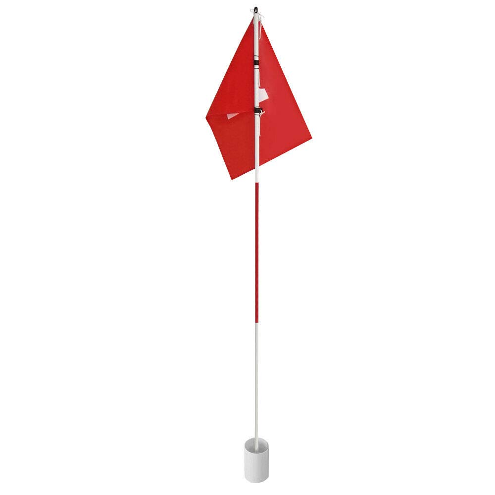 6ft Detachable Golf Flagstick & Hole Cup Set - 3-Section Design Portable Putting Green Flag for Driving Range, Backyard Practice & Home Golf Training - Perfect for Yard Practice, Mini Golf Courses & Outdoor Training (1 Pack)