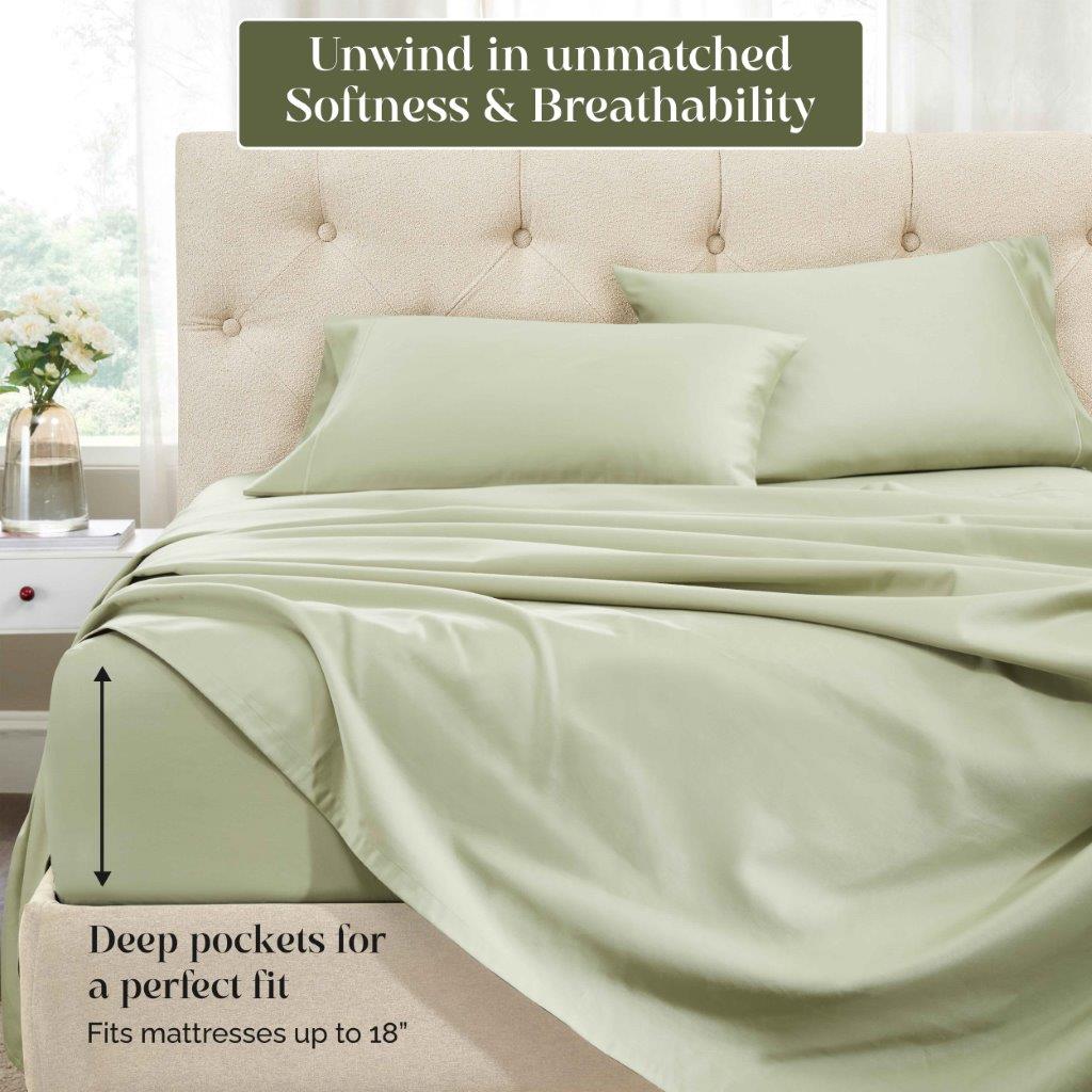 Luxury Egyptian Cotton 1500 Thread Count Embroidered Sheet Set - Queen Size Bedding for Ultimate Comfort & Breathability - Perfect for Master Bedrooms, Guest Rooms & Hotels