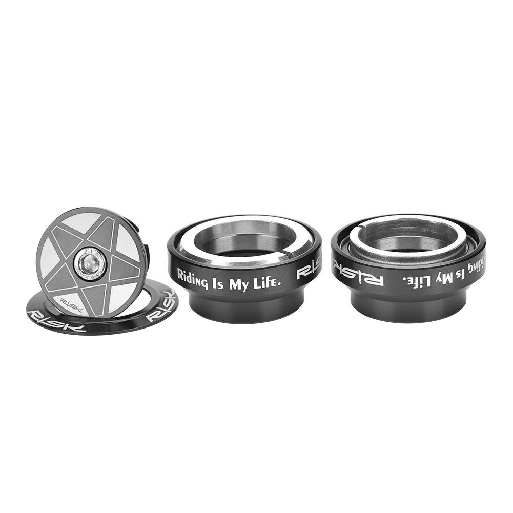 Tbest 34mm Aluminum Alloy Bike Headset - Compatible with 28.6mm Straight Steerer Fork Bearings | Durable Cycling Component for Mountain Bikes & Road Bikes