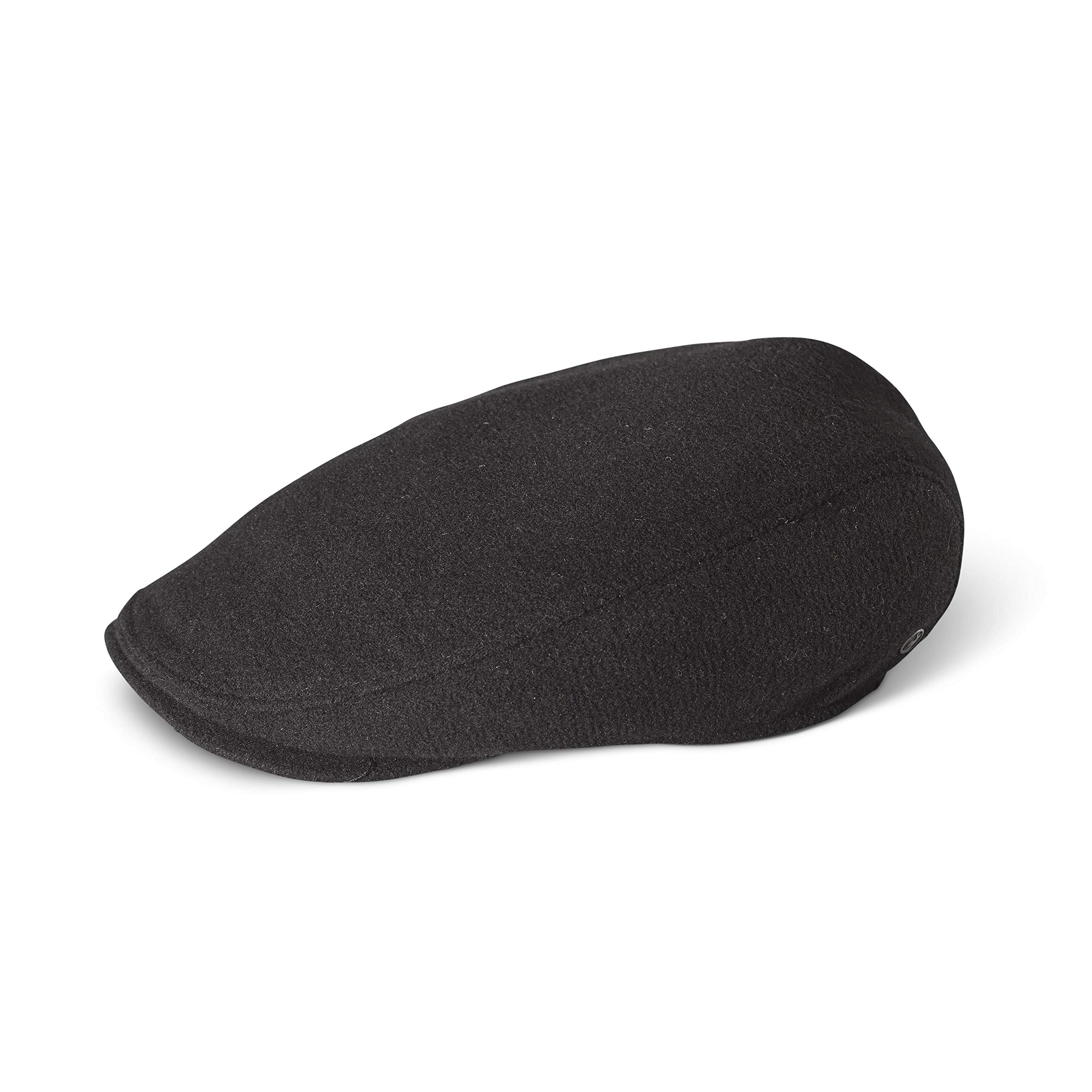 Irish Wool Flat Cap for Men & Women - Warm Winter Hat in Black (Small Size) - Perfect for Outdoor Activities, St. Patrick's Day & Casual Wear