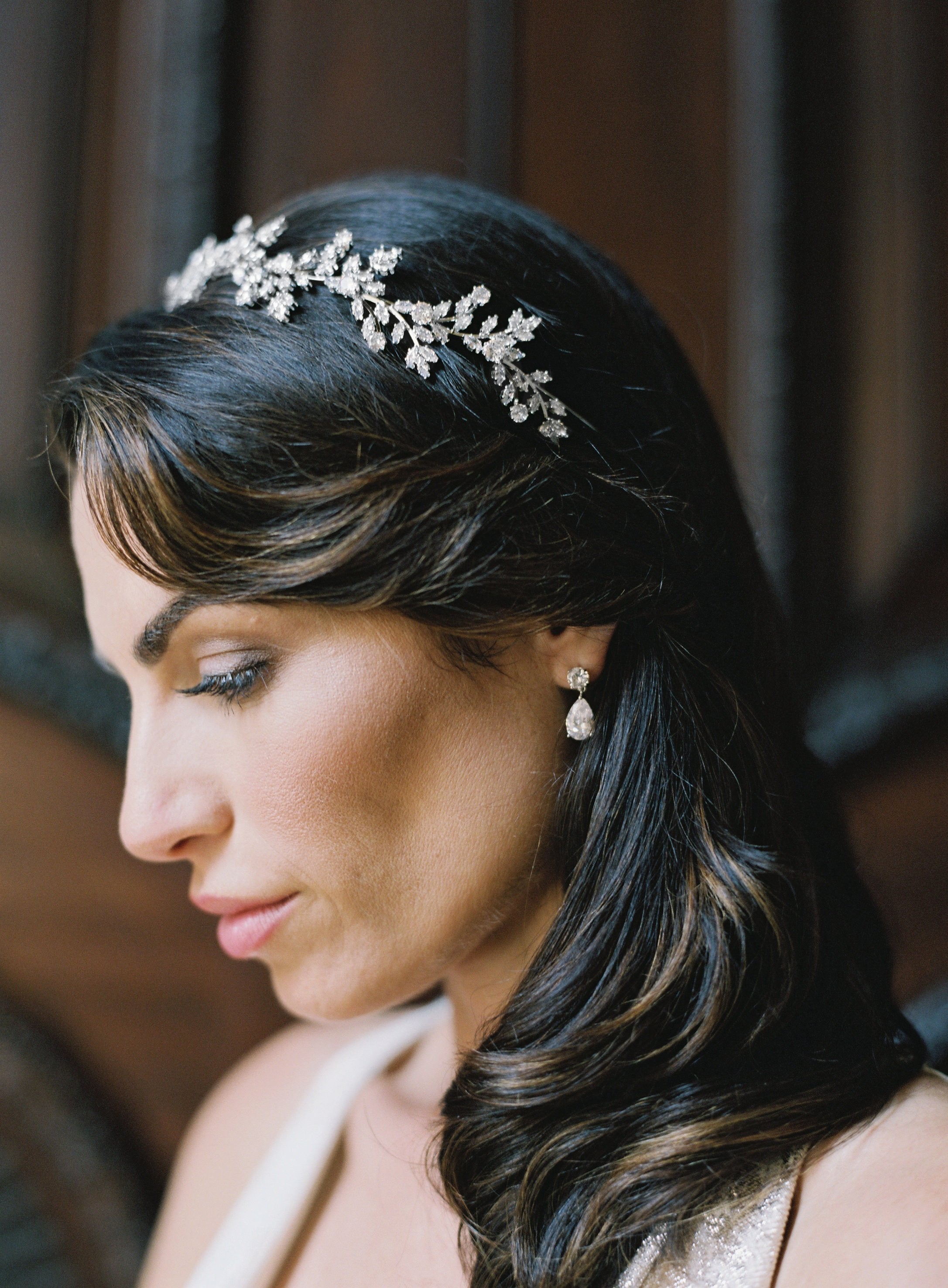 FABRICE Simulated Diamond Headband - Elegant Rhinestone Hair Accessory for Women | Perfect for Weddings, Parties & Special Occasions