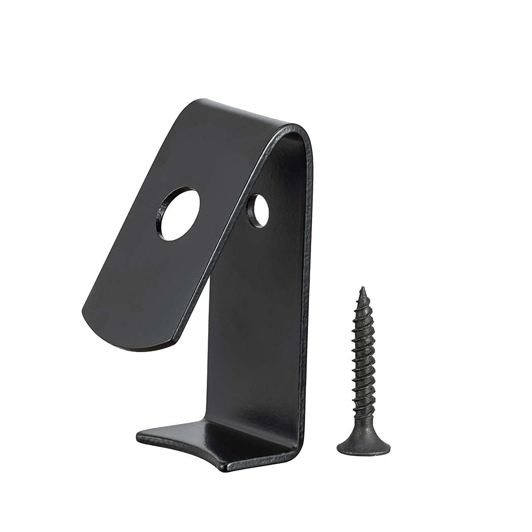 JHWANQIAN 15 Pack Heavy Duty Steel Plant Pot Clips - Secure 5 to 8 Inch Terra Cotta Pots - Rustproof Garden Plant Holder Clamps (Black, 5.2x2.2cm) - Perfect for Indoor/Outdoor Gardening, Balcony Decor & Hanging Plant Displays