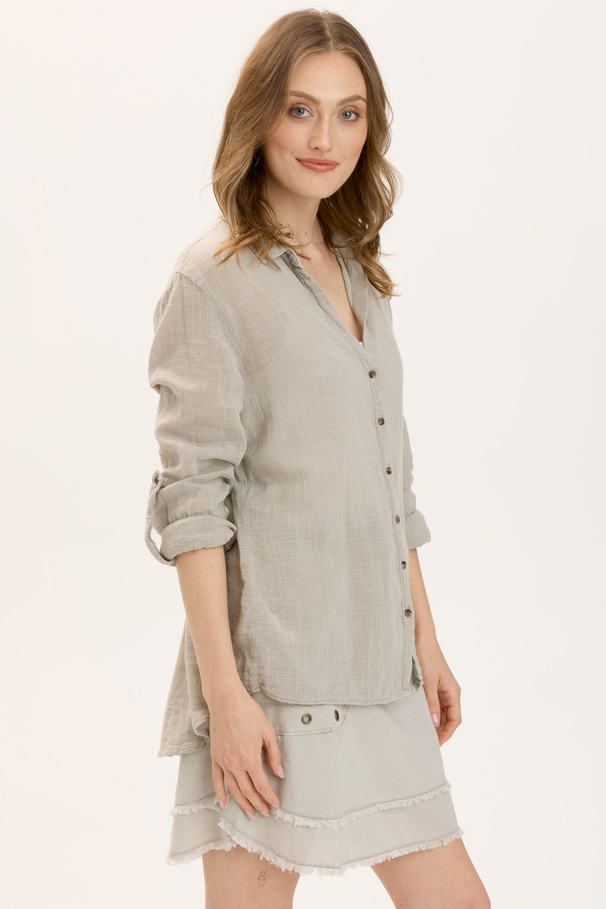Porter Blouse Whitecap Pigment - Women's Stylish Casual Shirt for Work & Everyday Wear | Perfect for Office, Date Night & Weekend Outfits