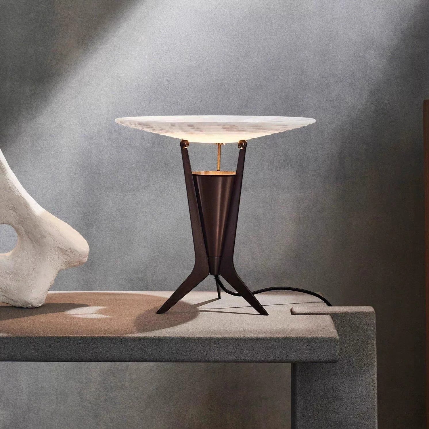Aragon Modern Table Lamp - Stylish LED Bedside Lamp for Bedroom, Living Room & Office - Adjustable Brightness & Warm White Light - Perfect for Reading, Relaxing & Decor