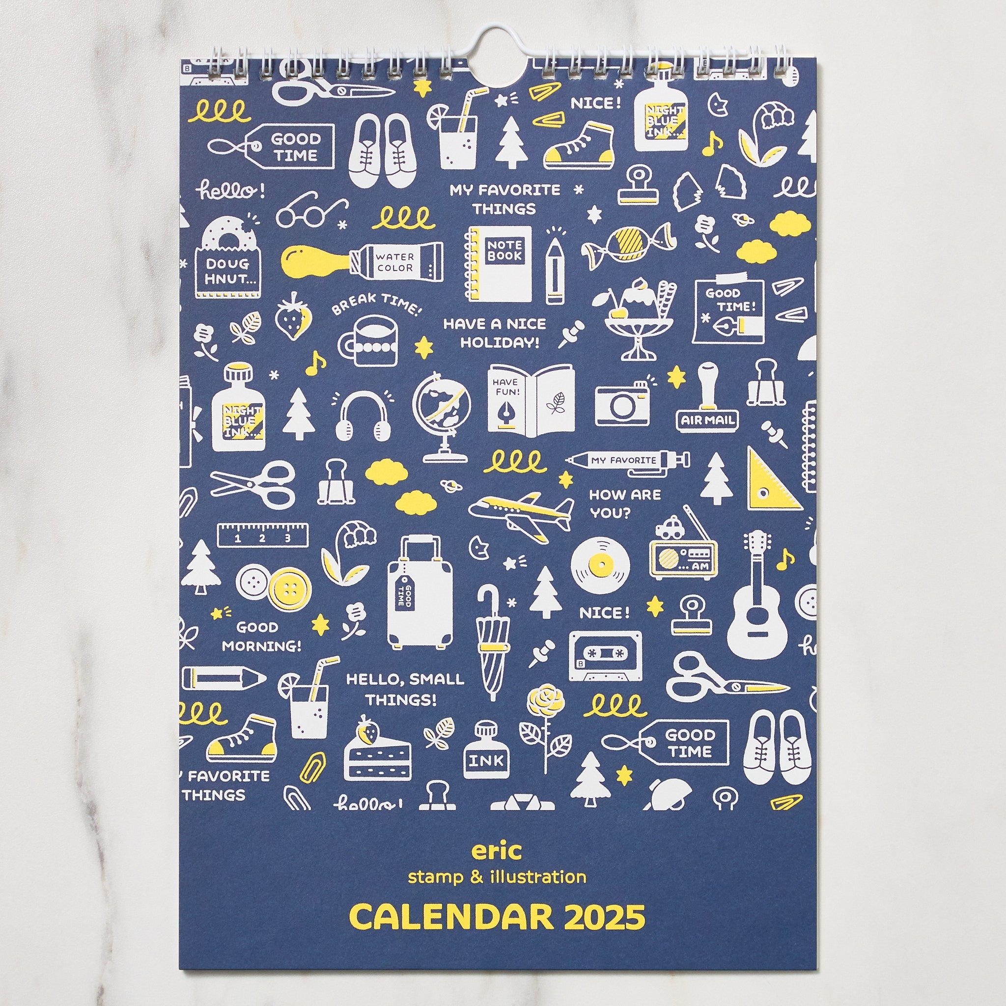 Eric Neon Color Wall Calendar 2025 - Shin Nihon Calendar | Large Monthly Planner for Home, Office & School Organization | Vibrant Design for Productivity & Scheduling