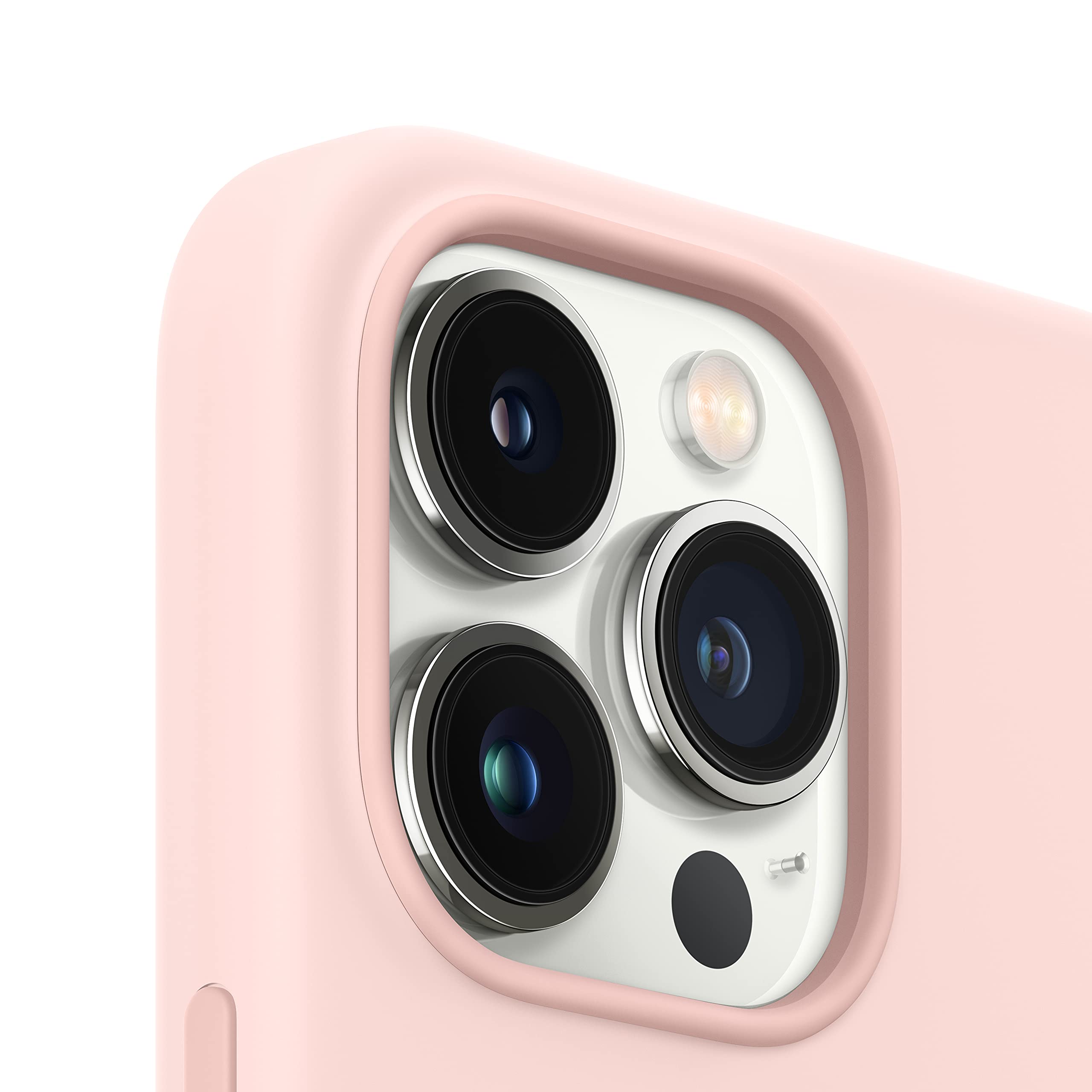 Apple iPhone 13 Pro Max Silicone Case with MagSafe - Chalk Pink | Premium Protective Cover for iPhone 13 Pro Max | Perfect for Everyday Use, Travel & Work