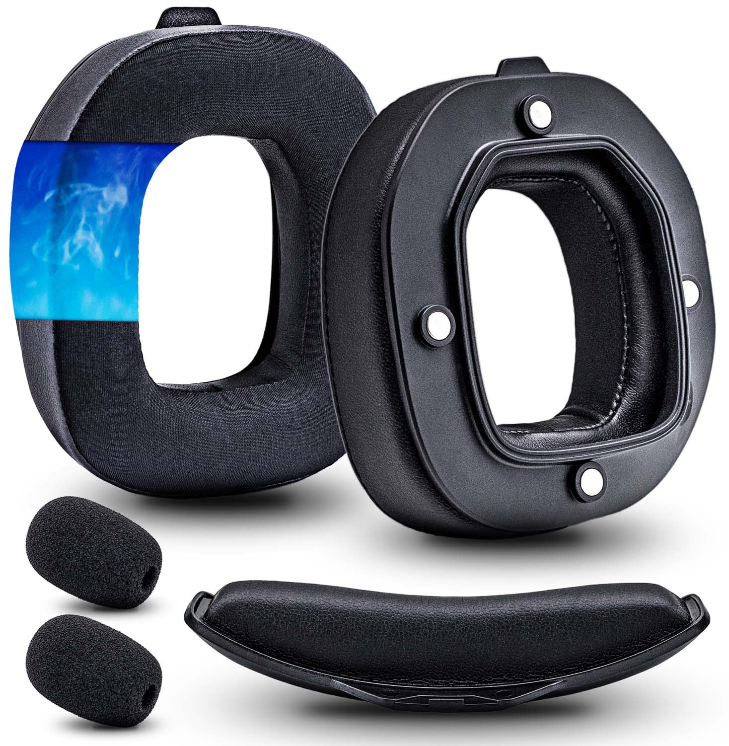 CCRE Replacement Earpads for Astro A40TR Headset - Cooling Gel Ear Cushions, Mod Kit Accessories (Black) | Perfect for Gaming, Streaming & Long Wear Comfort