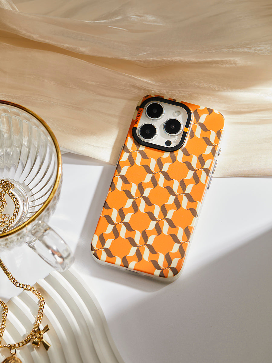 Custom Orange Logo Phone Case - Durable Protective Cover for iPhone & Samsung - Perfect for Branding, Promotions & Everyday Use