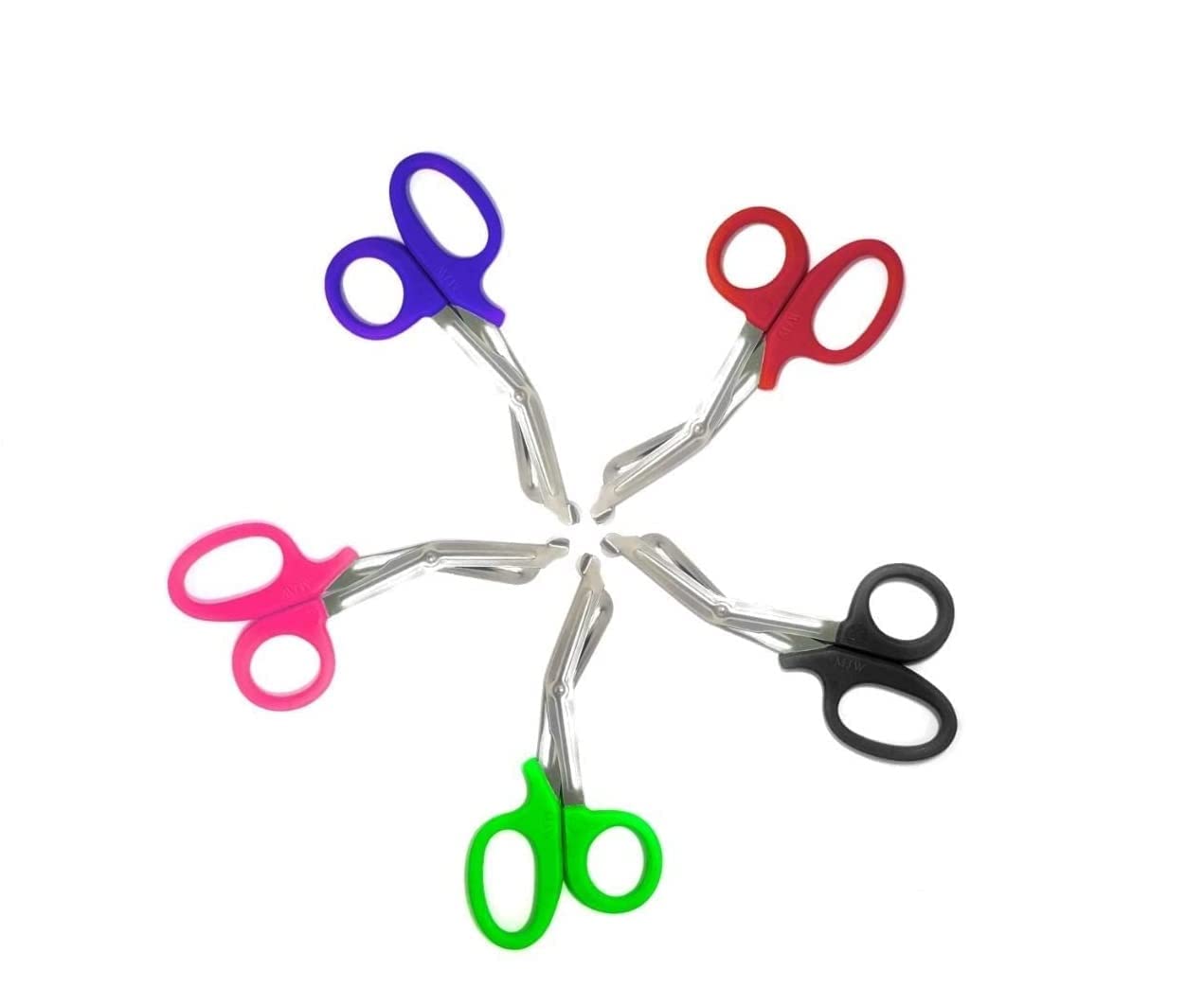 EMT Trauma Shears - Stainless Steel Medical Scissors for First Aid, Paramedics & Fire Rescue | Heavy Duty Bandage & Fabric Cutting | Autoclavable Tuff Cut Utility Shears (5.5 Inch, Green) - Perfect for Emergency Kits, Hospitals & Outdoor Survival Gear