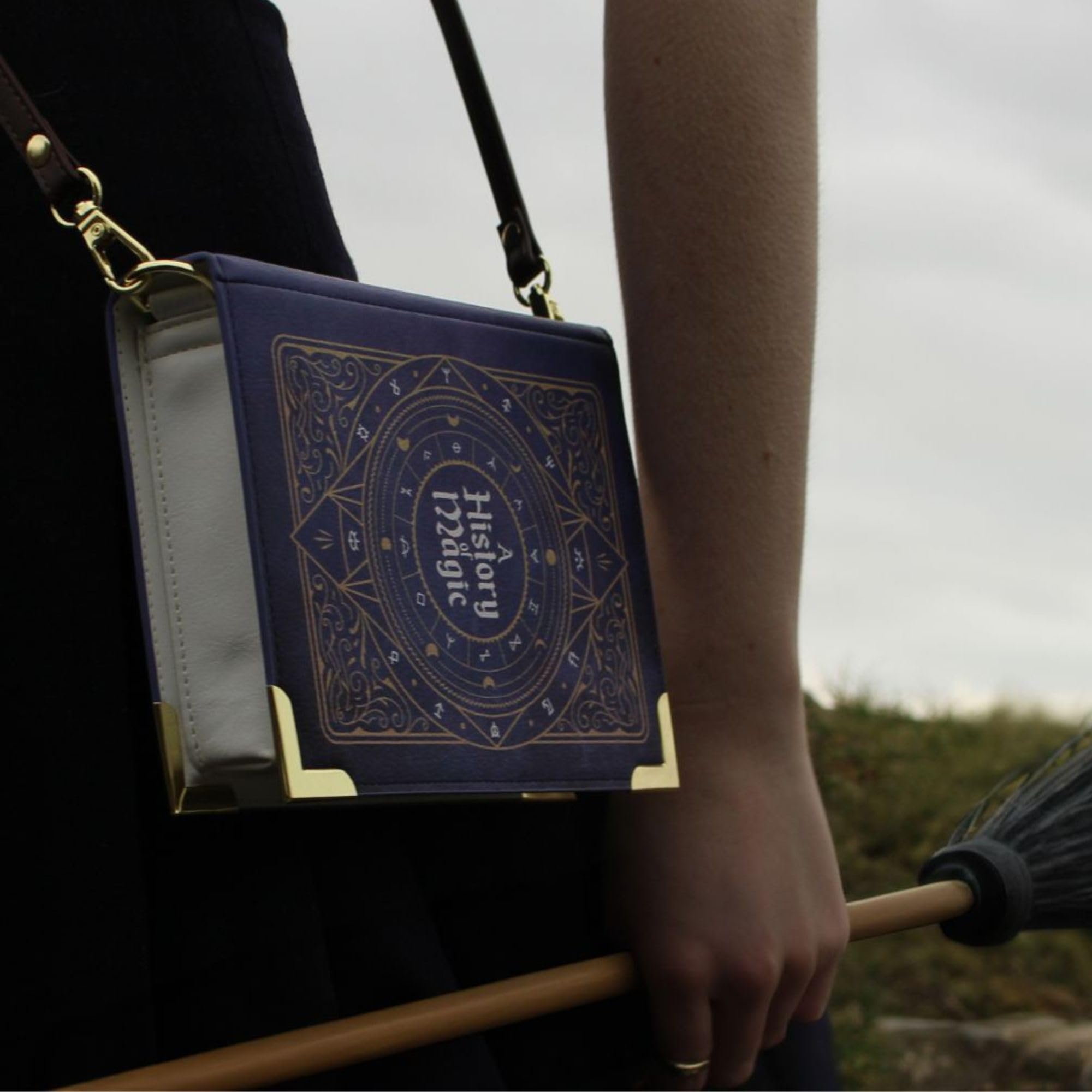 Enchanted Vintage Book Crossbody Bag - Harry Potter Inspired Magic Themed Handbag for Women & Teens | Perfect for Cosplay, Halloween, and Fantasy Events