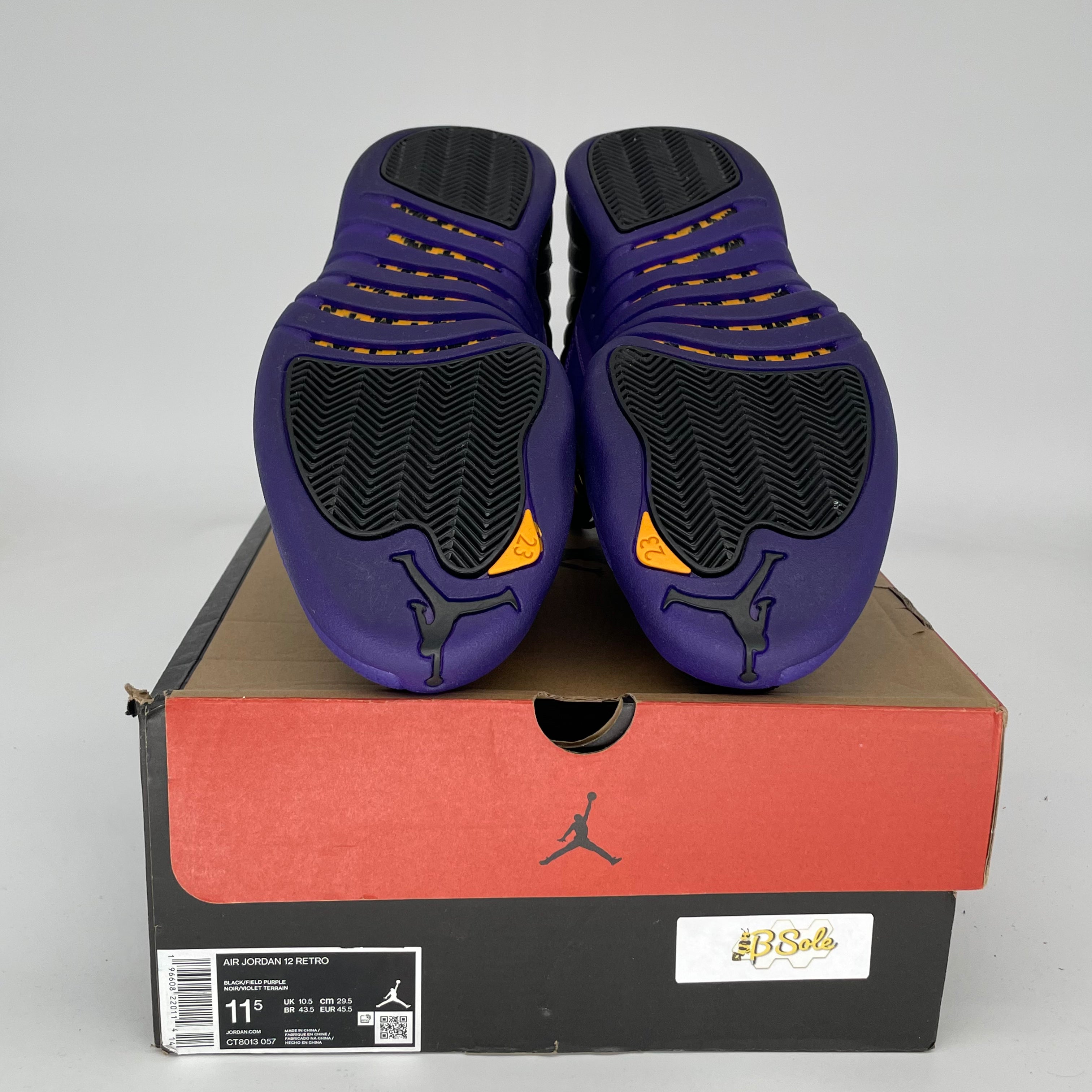 AIR JORDAN 12 FIELD PURPLE Men's Basketball Shoes Size 11.5 CT8013-057 - Perfect for Streetwear Fashion & Court Performance
