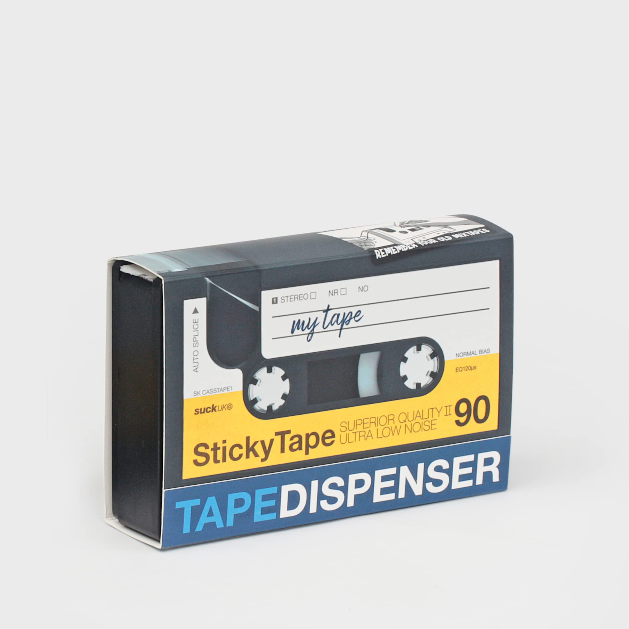 Retro Cassette Tape Dispenser - Customizable Office Desk Accessory for Double Sided Tape | Novelty Stationery Organizer | Unique Gift for Music Lovers & Office Workers | Perfect for Home Office, Desk Organization & Creative Workspaces