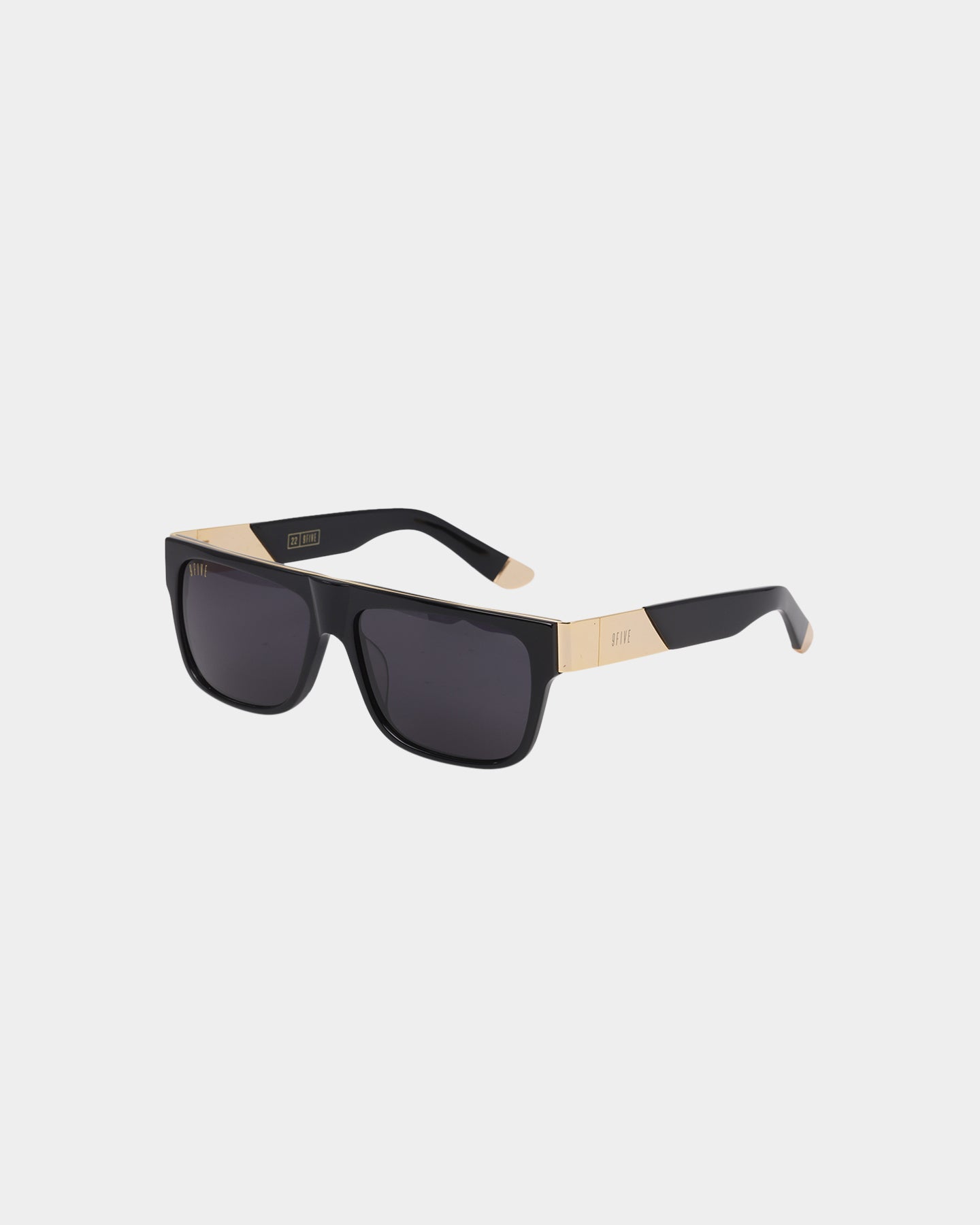 22 Black/Gold Polarized Sunglasses for Men & Women - UV Protection, Fashionable & Lightweight - Perfect for Driving, Beach & Outdoor Activities