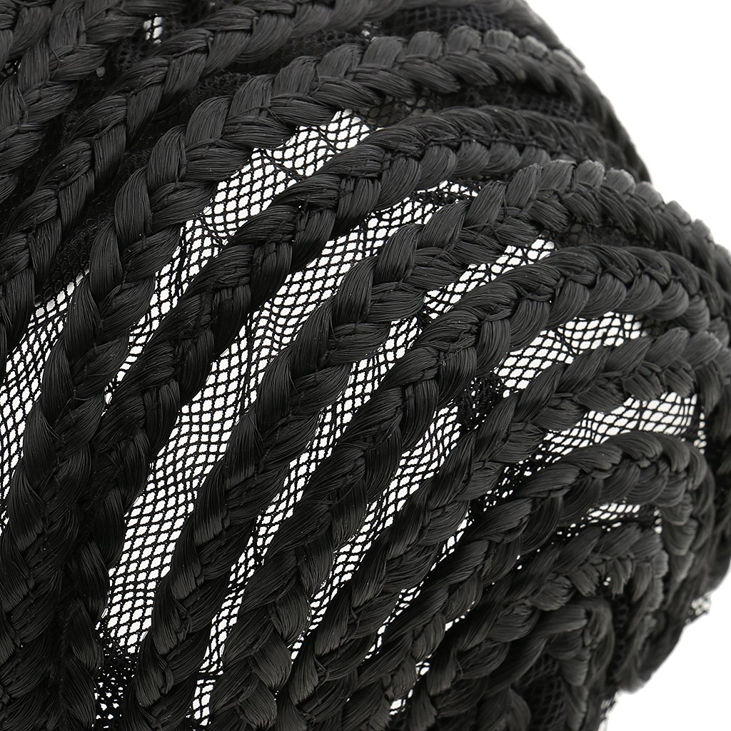 Professional Adjustable Breathable Mesh Wig Cap for Cornrows - Soft & Comfortable Black Hair Net for Home, Salon & Protective Styling