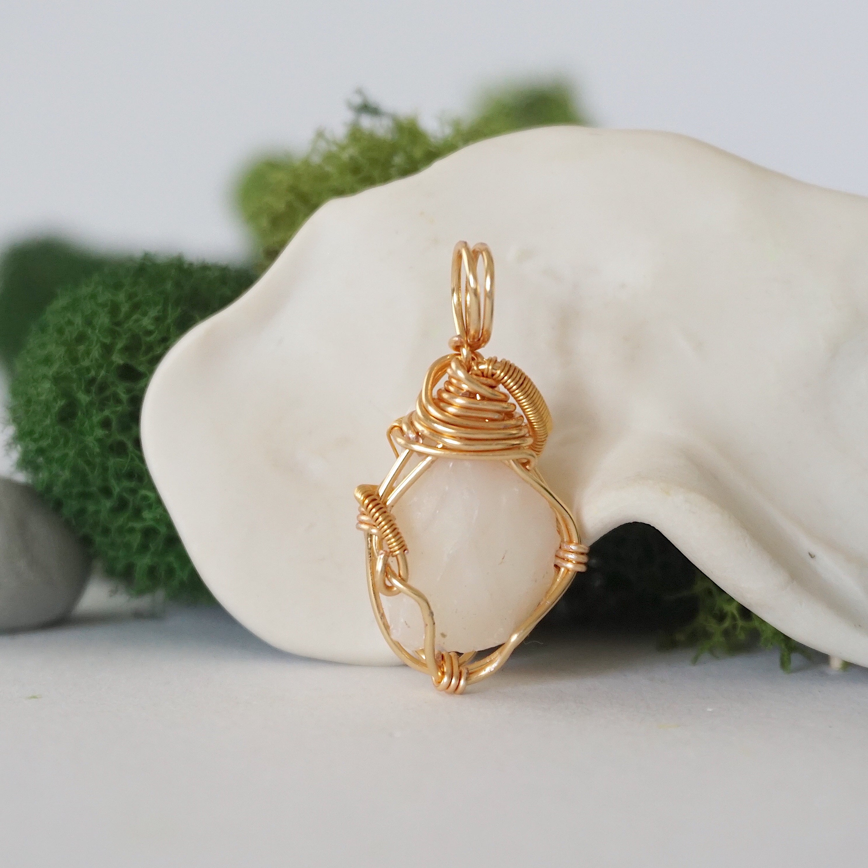 Fire Opal and Pearl Necklace - 14K Gold Plated Elegant Jewelry for Women | Perfect for Weddings, Parties & Special Occasions