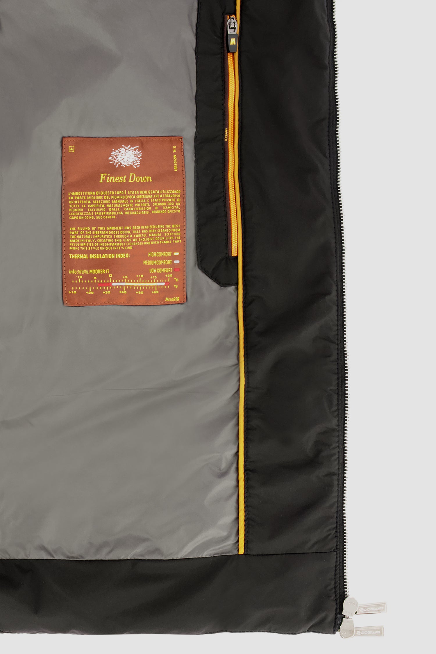 Moorer Black CATTANEO S3C Jacket for Men - Waterproof Windbreaker Outdoor Hiking Jacket - Perfect for Camping, Travel & Winter Sports