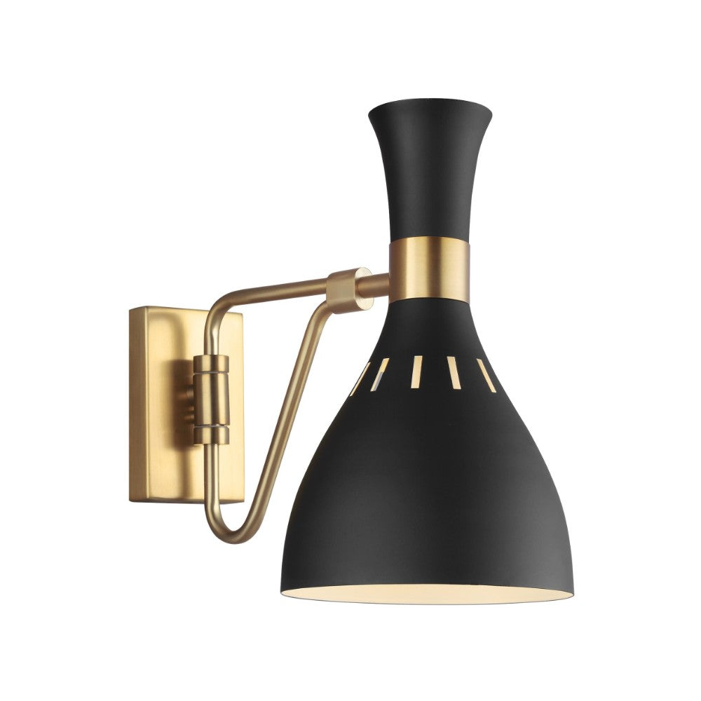 Grange 1 Light Wall Sconce - Modern Brass Wall Light Fixture for Bedroom, Living Room & Hallway | Indoor Lighting Decor for Home & Office