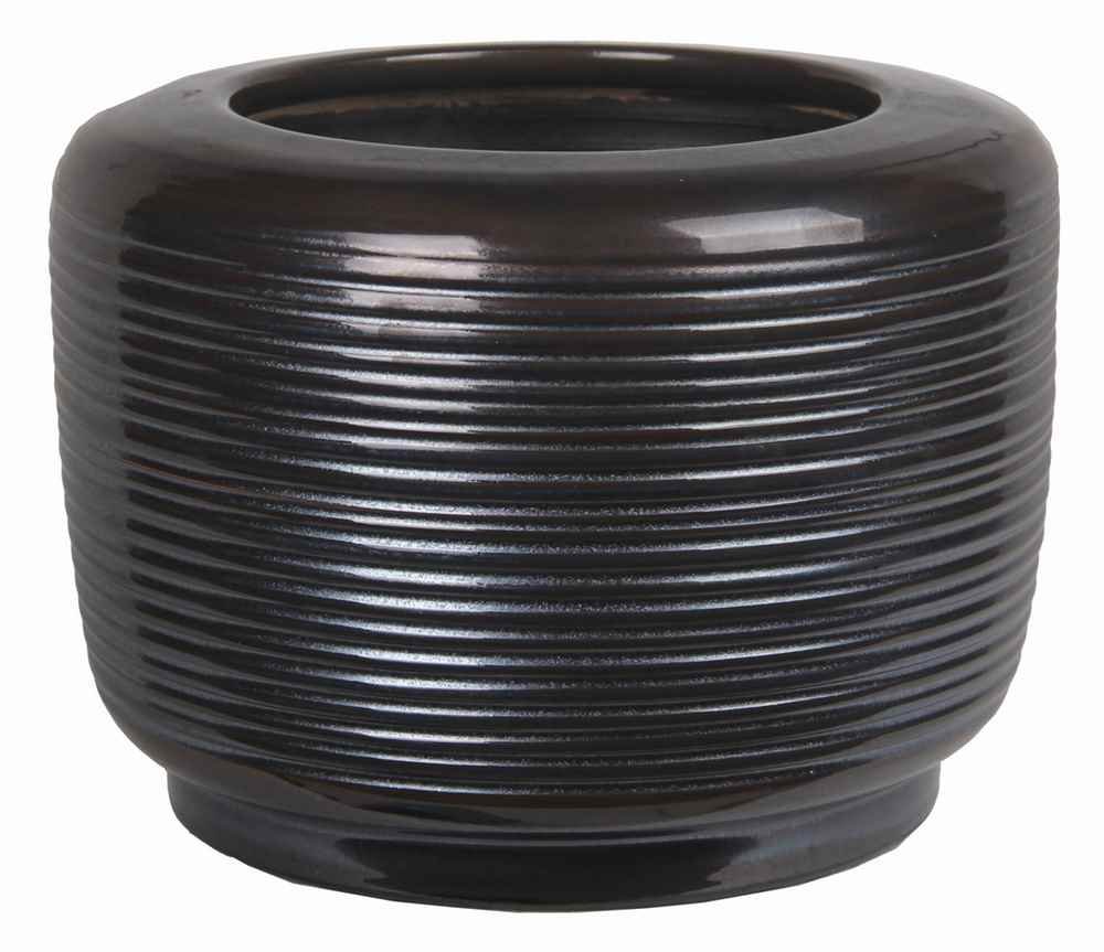 Elegant Black Ceramic Vase for Home Decor - Handcrafted Privilege Vase Perfect for Living Room, Dining Table & Wedding Centerpieces