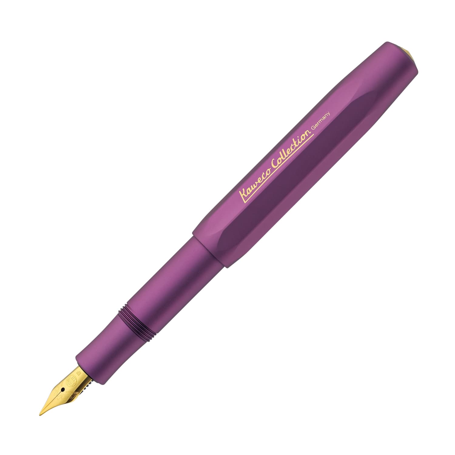 Kaweco AL Sport Fountain Pen - Vibrant Violet | Premium Aluminum Fountain Pen for Writing, Journaling & Calligraphy | Perfect Gift for Pen Enthusiasts & Professionals