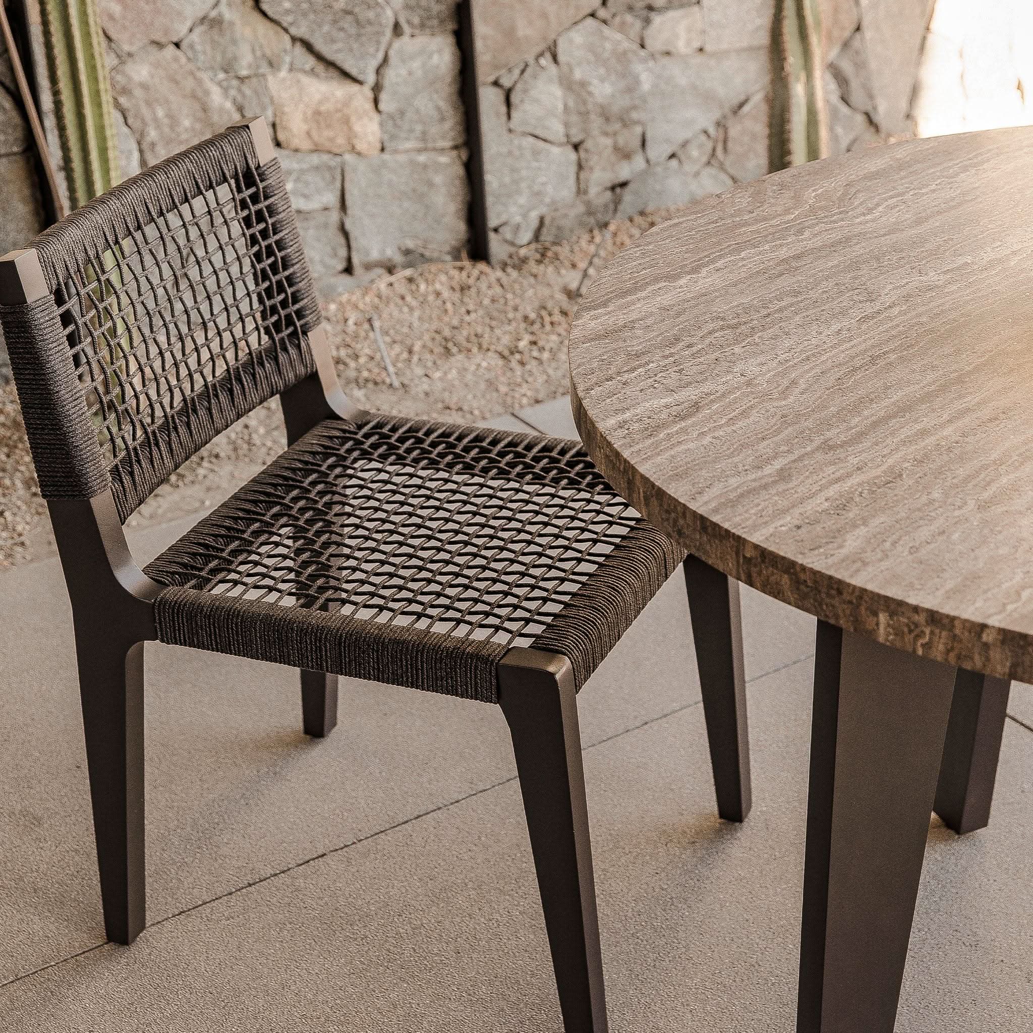 MLB Aluminum Round Dining Table - 36 Inch Modern Kitchen Table for Small Spaces, Indoor & Outdoor Use - Perfect for Dining Room, Patio, or Garden