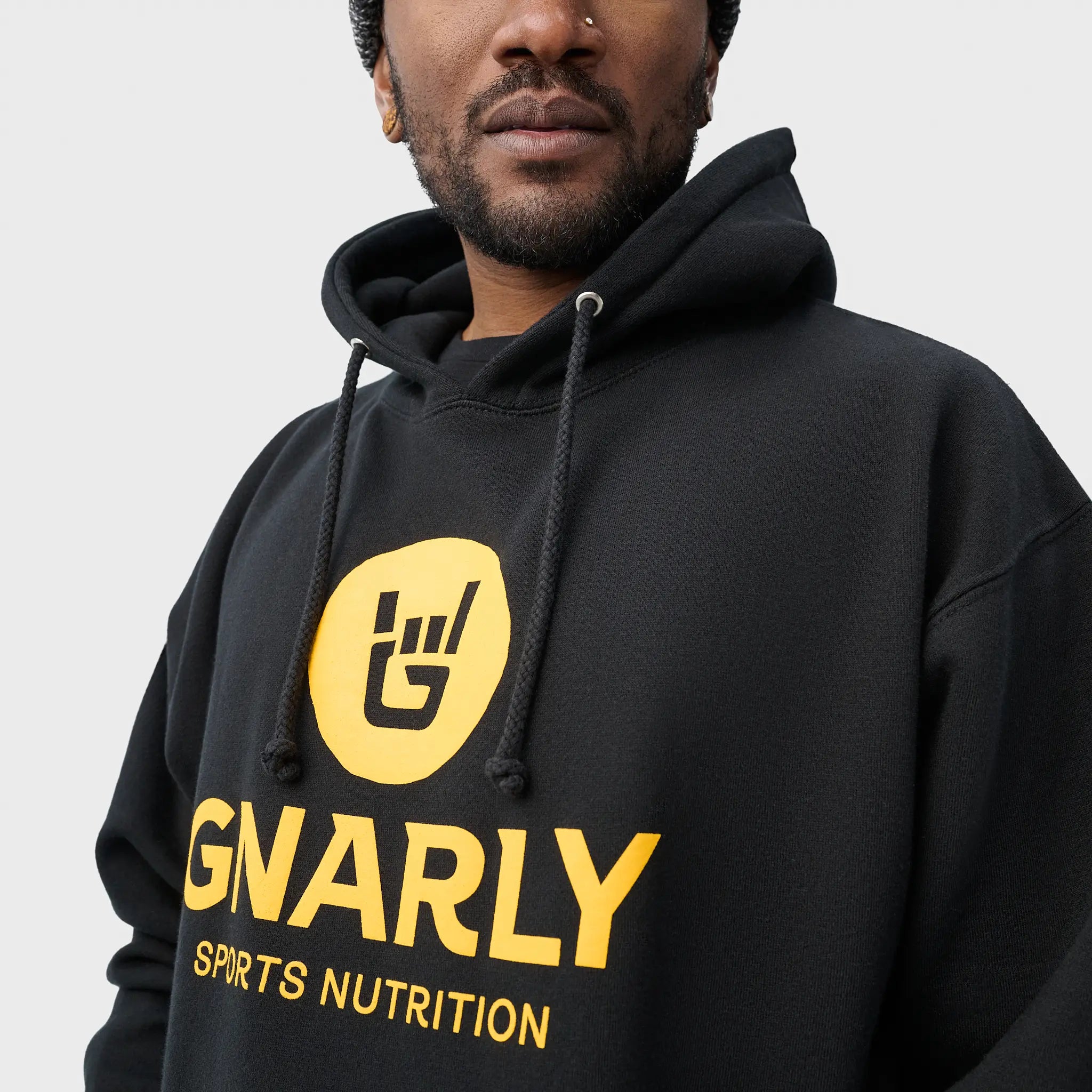 Stylish Black & Yellow Hoodie for Men & Women - Trendy Unisex Pullover for Casual Wear, Street Fashion & Outdoor Activities