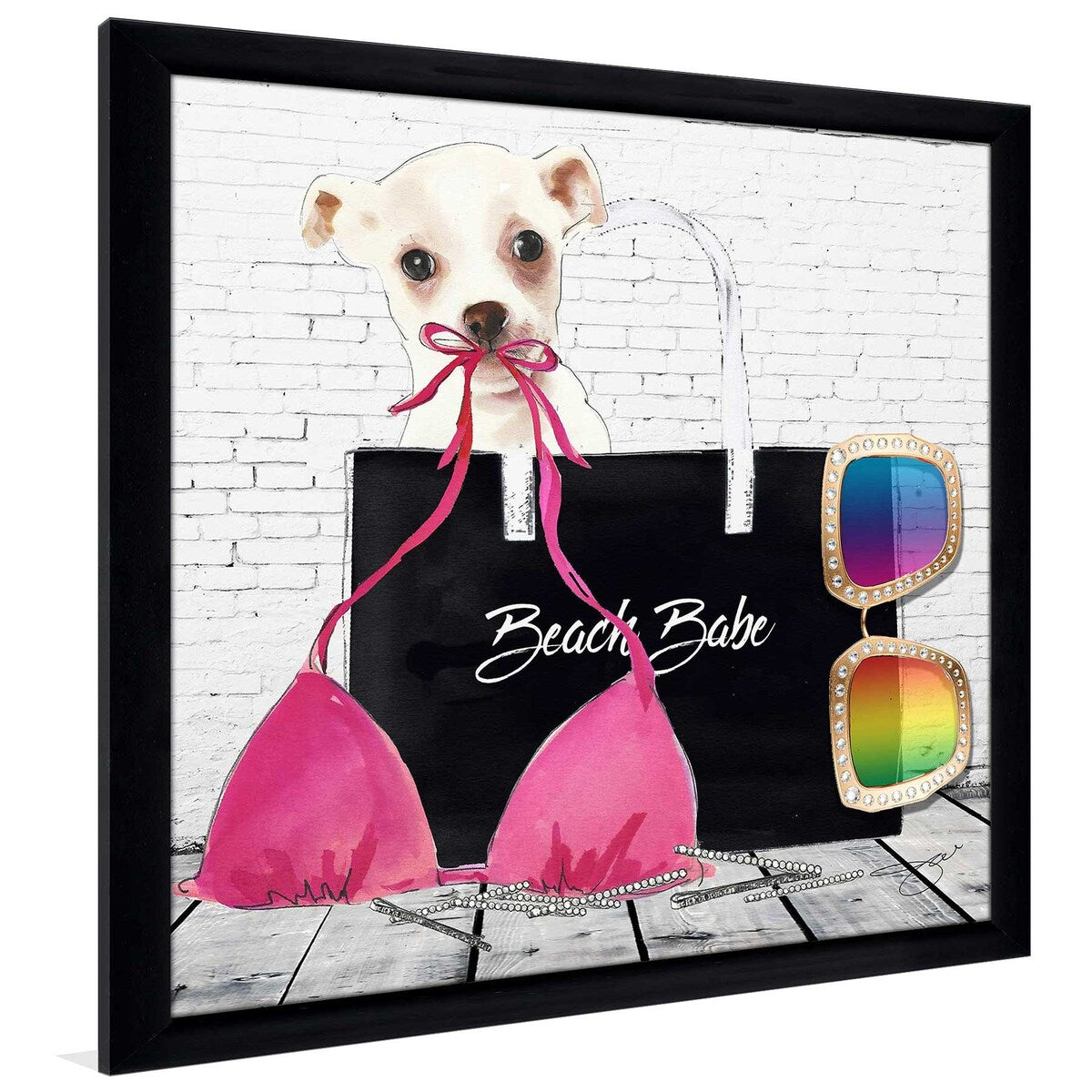 Beach Babe by Jodi - Vibrant Acrylic Wall Art Print for Coastal Home Decor | Perfect for Beach House, Living Room & Bedroom Wall Art