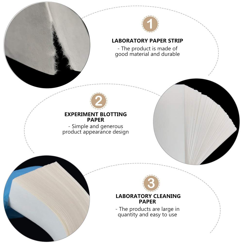 TEHAUX 6-Pack Lab Blotting Paper for Experiments - Absorbent Cleaning & Dust Removal Paper - Ideal for Science Labs, Classrooms & DIY Projects