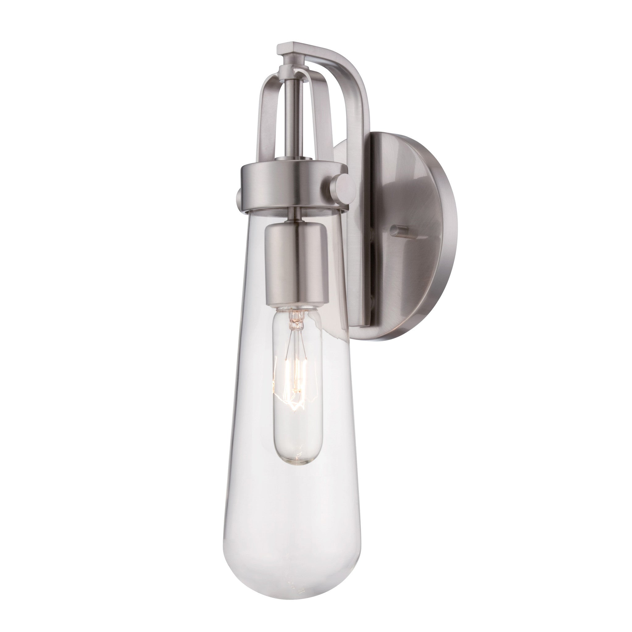 Modern Glass Beaker Sconce Wall Light - Industrial Vintage Style for Living Room, Bedroom, or Bar Decor
