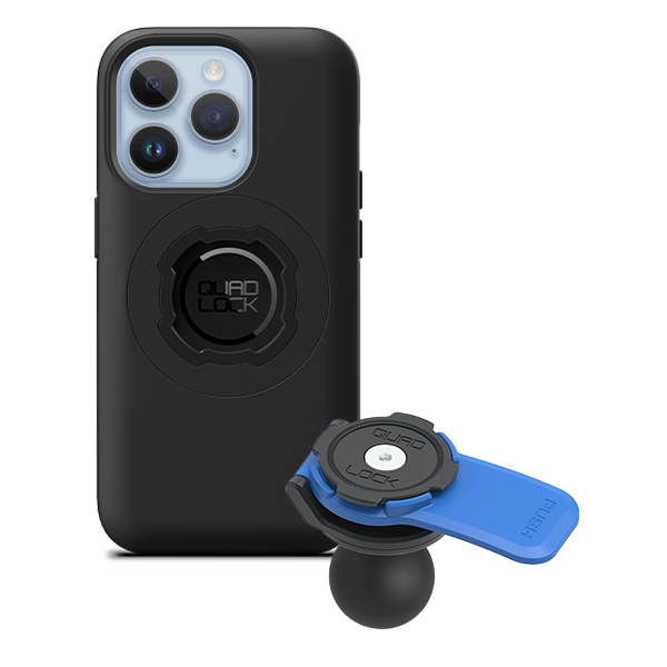 1 Ball Motorcycle Phone Mount Kit - Universal Adjustable Handlebar Holder for iPhone & Smartphones - Perfect for GPS Navigation & Hands-Free Riding