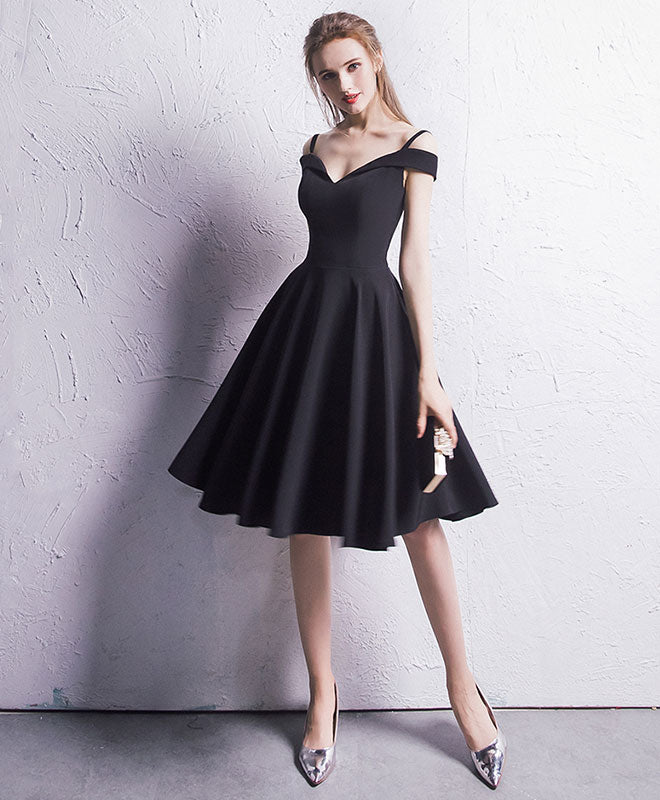 Elegant Black Chiffon Short Prom Dress for Homecoming - Perfect for School Dances, Parties & Special Occasions