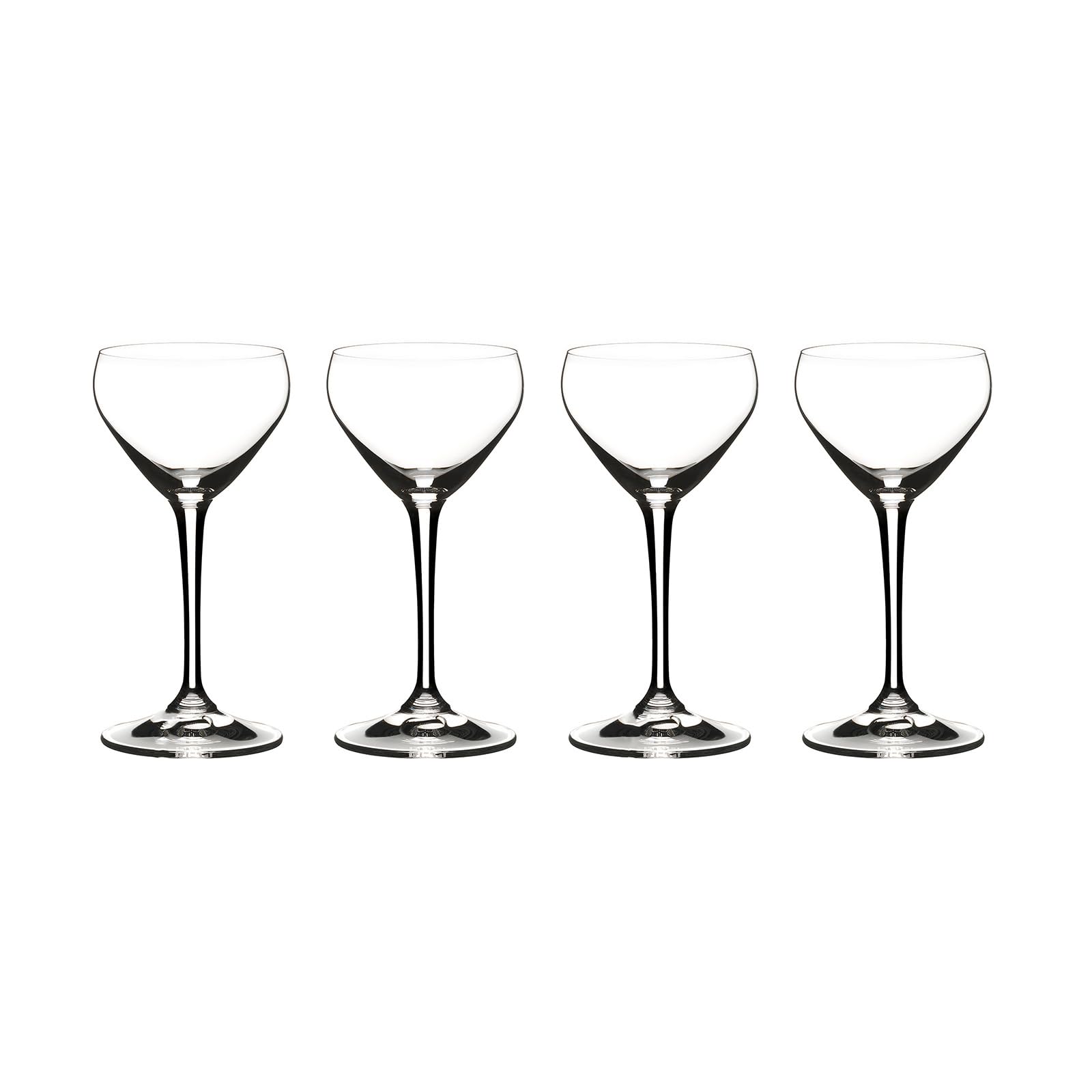 Riedel Nick & Nora Cocktail Glass Set of 4 - Elegant Stemware for Martini, Manhattan & Cocktail Parties - Perfect for Home Bars, Weddings & Entertaining