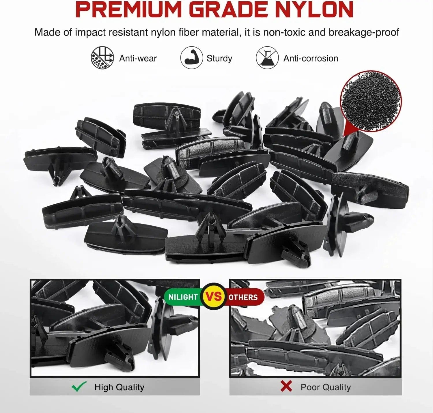 25 Pcs 38mm Hole 10mm Fender Flare Moulding Clips - Compatible with Jeep Liberty, Wrangler & Chrysler 55157055 AA - Heavy Duty Rocker Panel Wheel Fender Clips for Off-Road & Auto Body Repair