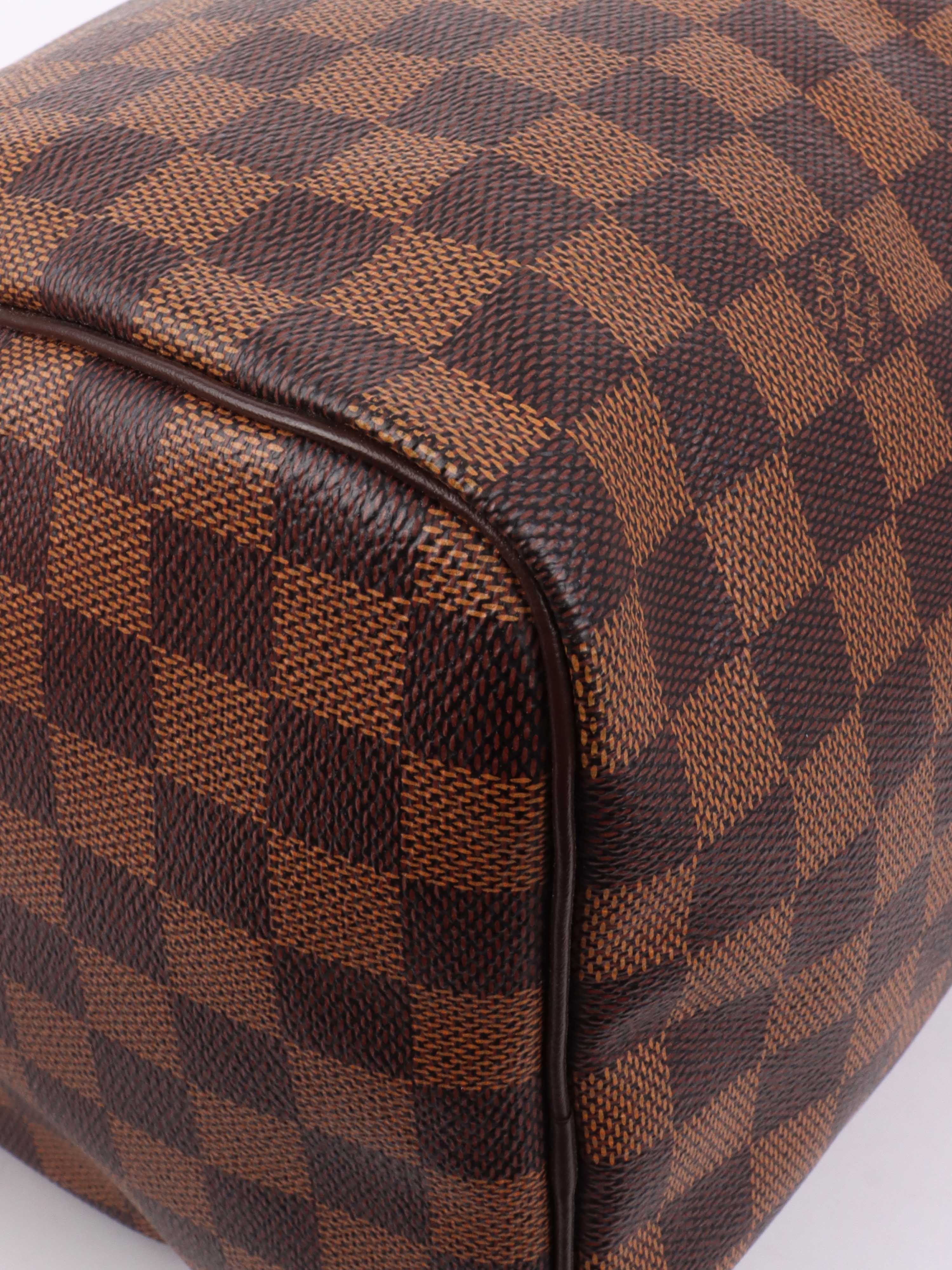 Louis Vuitton Damier Ebene Speedy 30 Handbag - Authentic Luxury Crossbody Bag for Women | Perfect for Travel, Work & Everyday Use