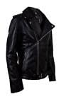 Women's Black Leather Biker Jacket - Red Serpents Gang Style Southside Jacket | Fashionable Outerwear for Motorcycle Riding, Streetwear & Casual Outfits