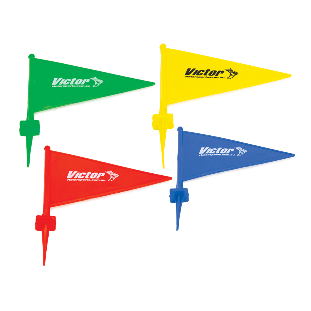 Victor PVC Field Marker Flags - Bright Orange, Heavy Duty, 18 Inch - Perfect for Surveying, Landscaping, and Utility Marking