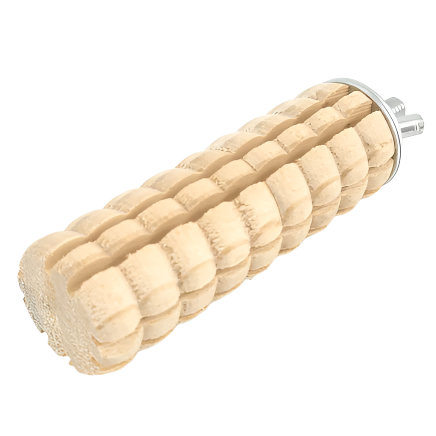 Premium Moss Hollow Wooden Corn Gnaw Toy for Dogs - Natural Teething Chew for Puppies & Adult Dogs - Durable & Safe for Indoor & Outdoor Play