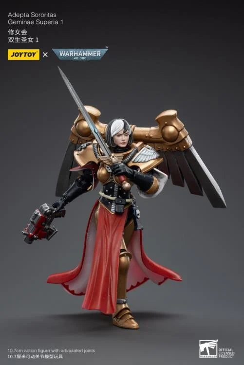 JOYTOY Warhammer 40k Adepta Sororitas Geminae Superia Action Figure - Collectible Miniature for Tabletop Gaming & Display
