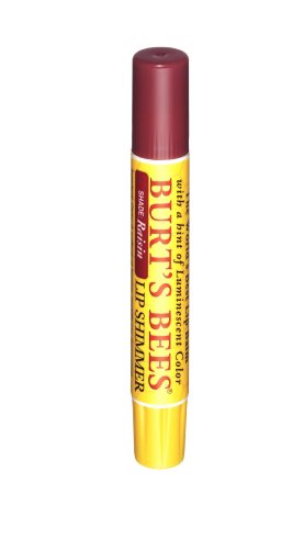 Burt's Bees Lip Shimmer in Raisin - 0.9oz Moisturizing Lip Balm with Shea Butter & Vitamin E - Perfect for Daily Hydration & Natural Makeup Looks