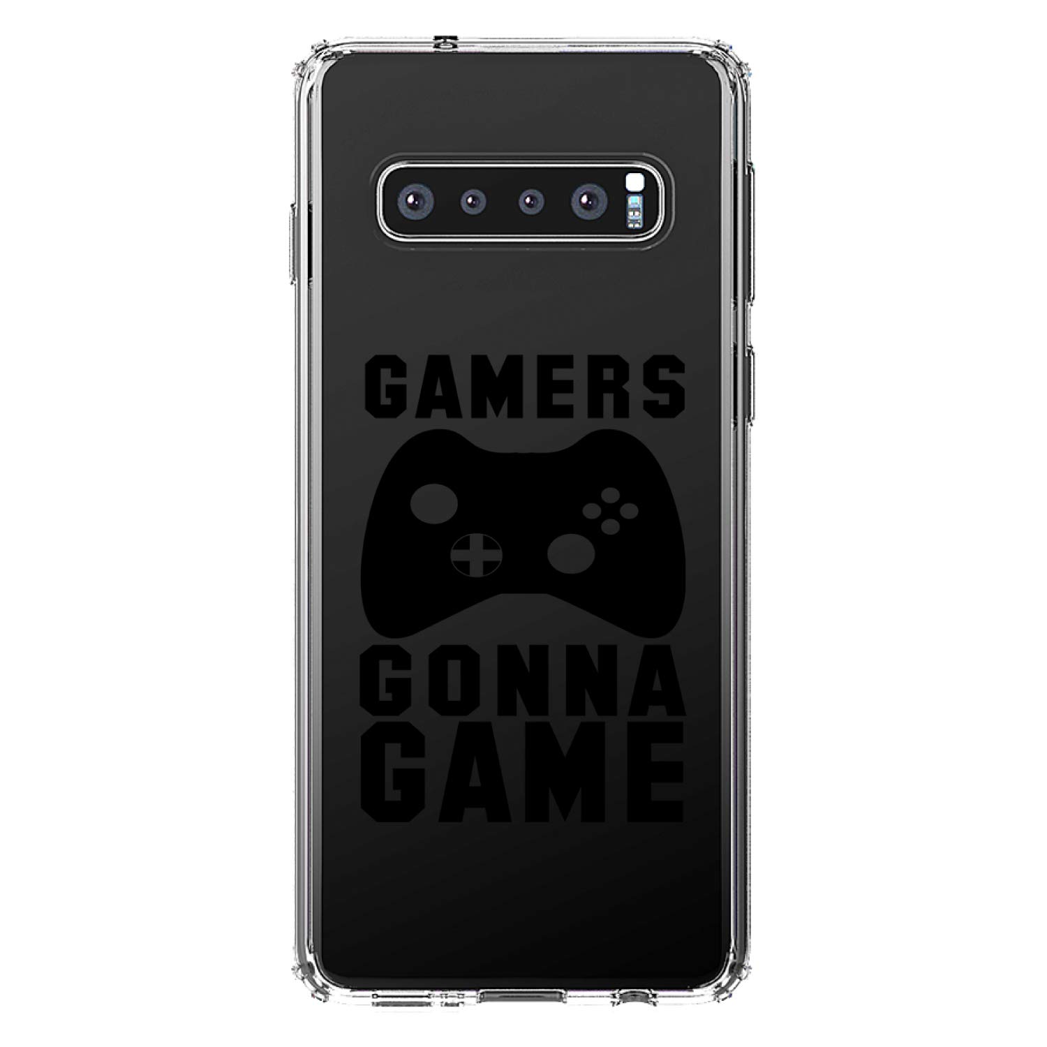 Premium Clear Shockproof Hybrid Case for Samsung Galaxy S10 (6.1 Inch) - TPU Bumper & Acrylic Back with Tempered Glass Screen Protector - Durable Protection for Gaming & Everyday Use