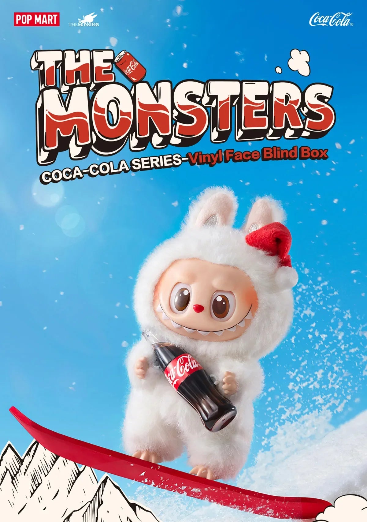 POP MART THE MONSTERS Coca Cola Series Vinyl Face Blind Box (Sealed) - Collectible Toy Figures for Display, Gifts & Surprise Unboxing Fun